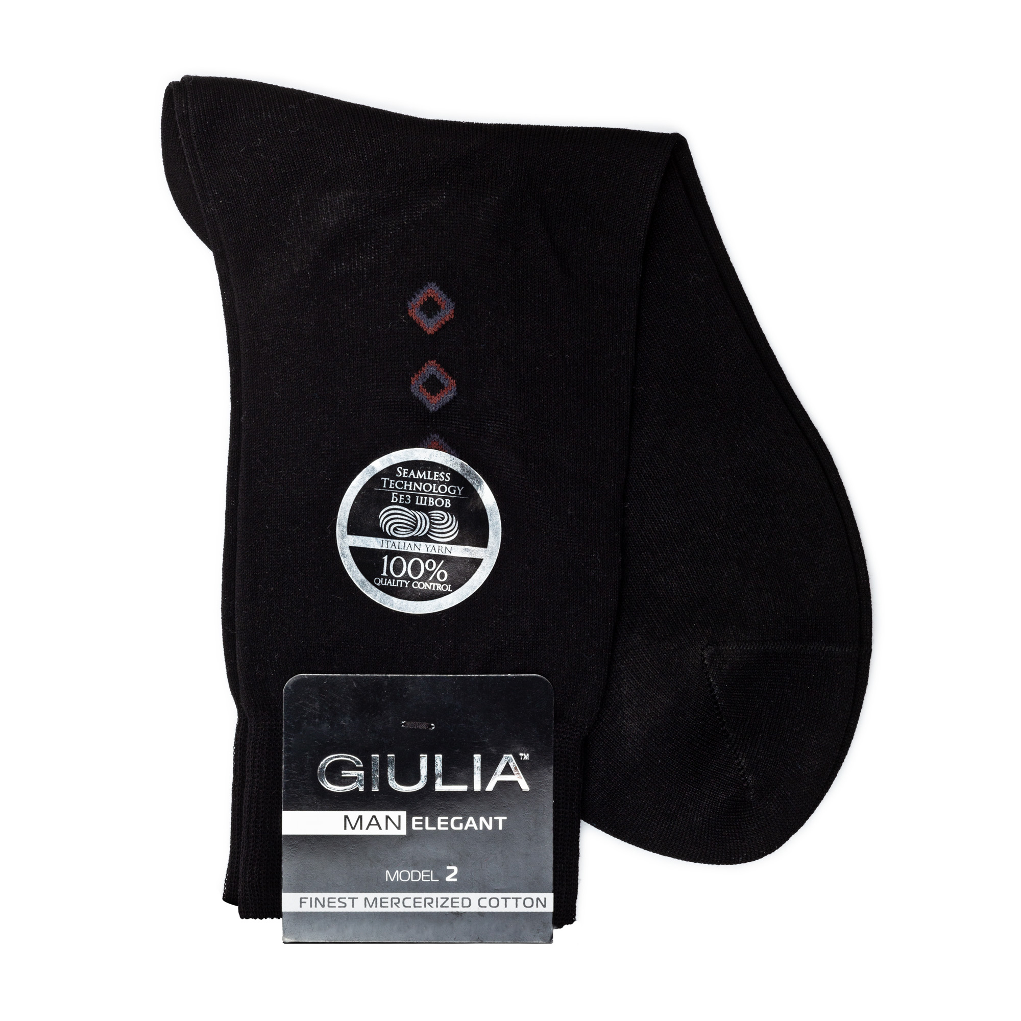 

Шкарпетки чоловічі GIULIA ELEGANT 201 Calzino black р.41-42