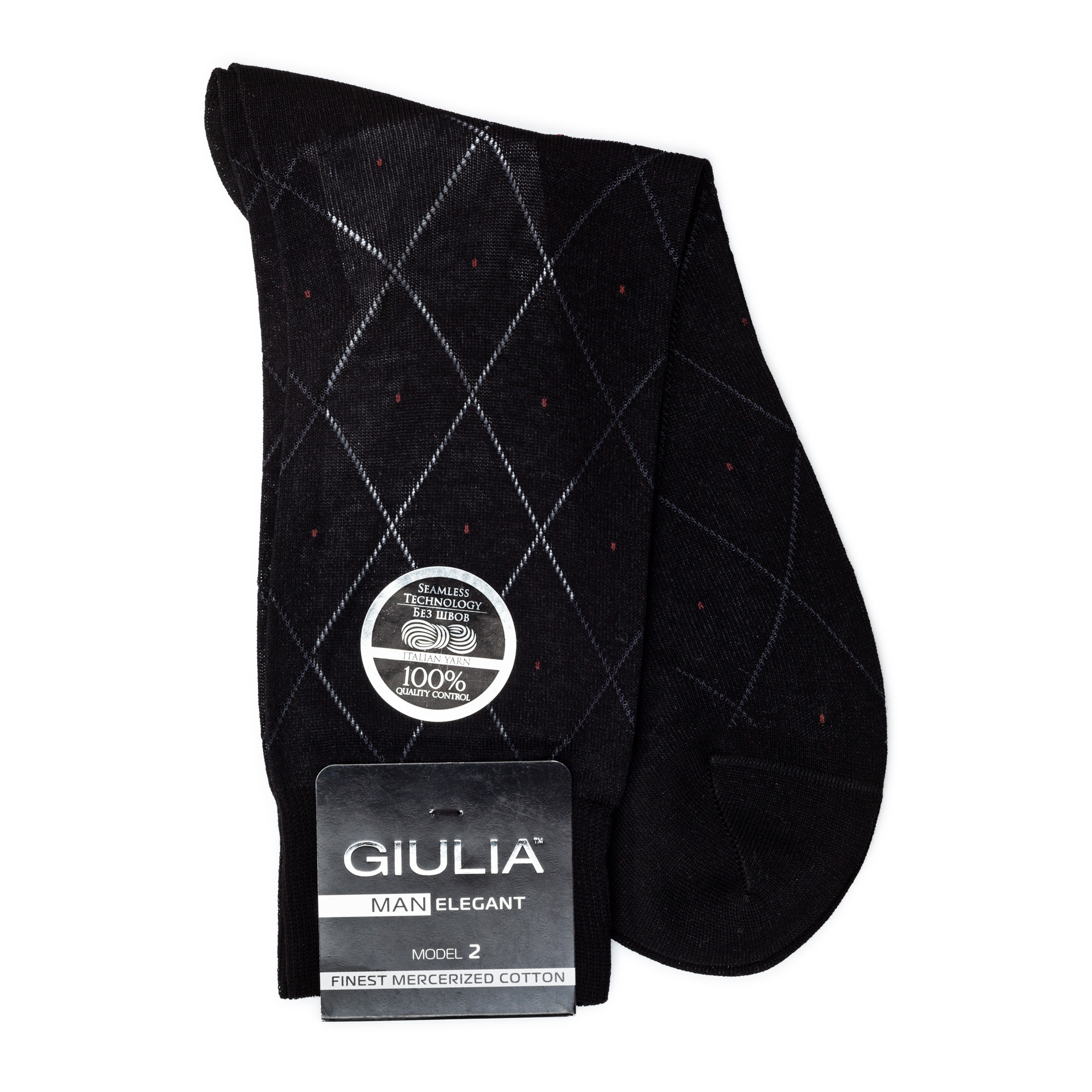 

Шкарпетки чоловічі GIULIA ELEGANT 202 Calzino black р.39-40