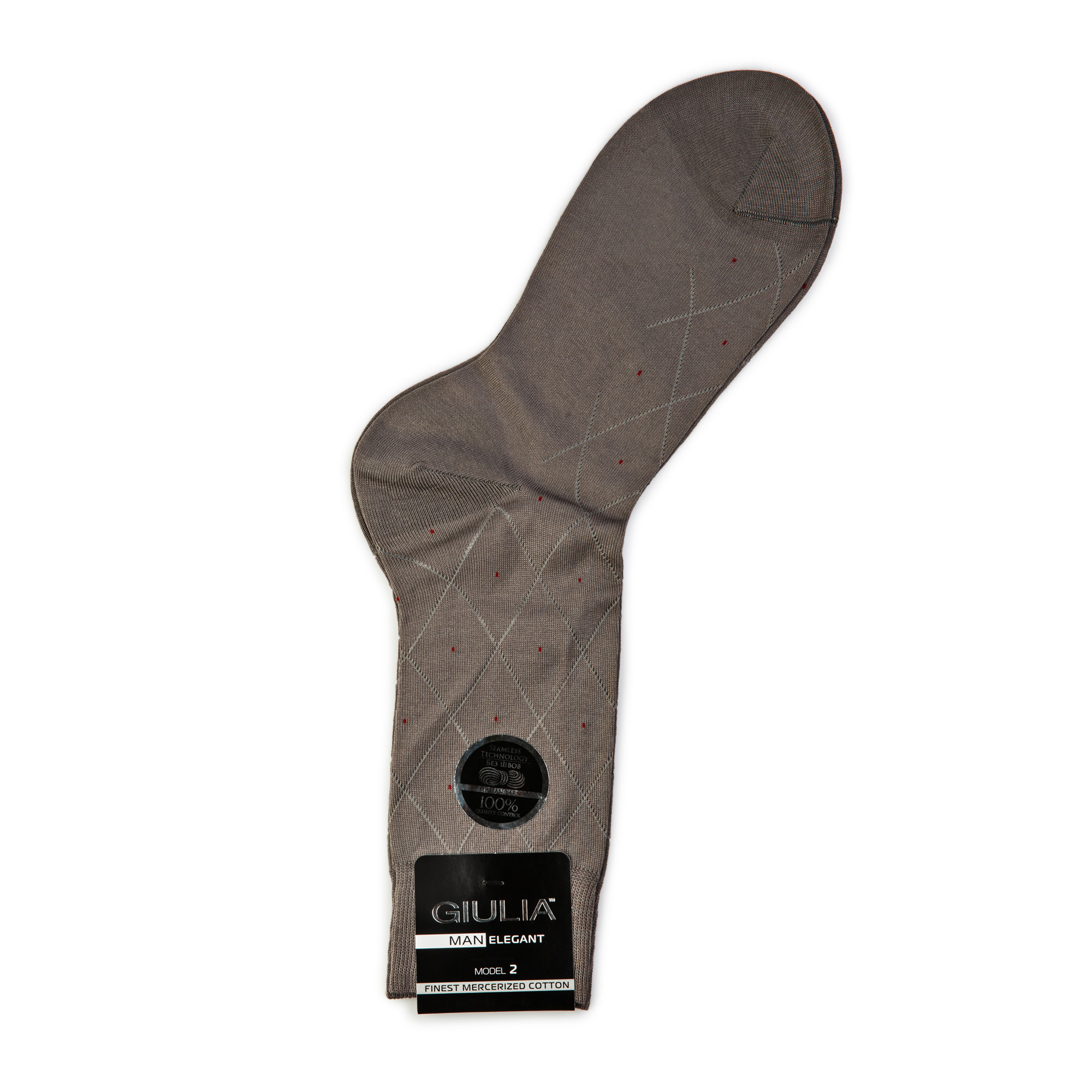 

Шкарпетки чоловічі GIULIA ELEGANT 202 Calzino grey р.41-42