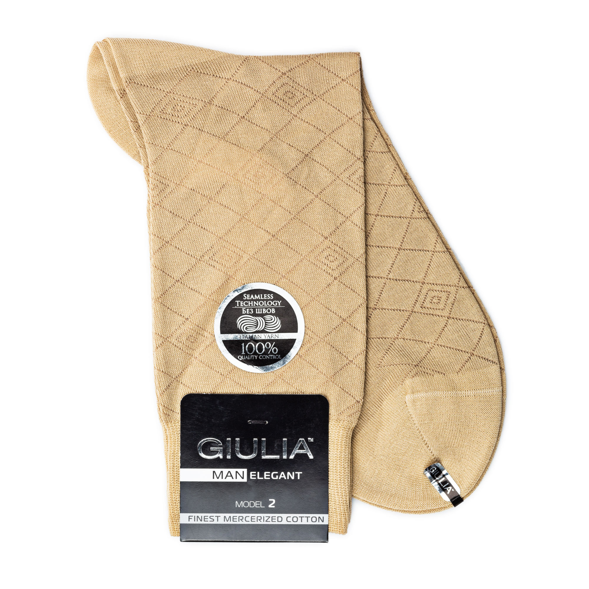 

Шкарпетки чоловічі GIULIA ELEGANT 203 Calzino beige р.45-46