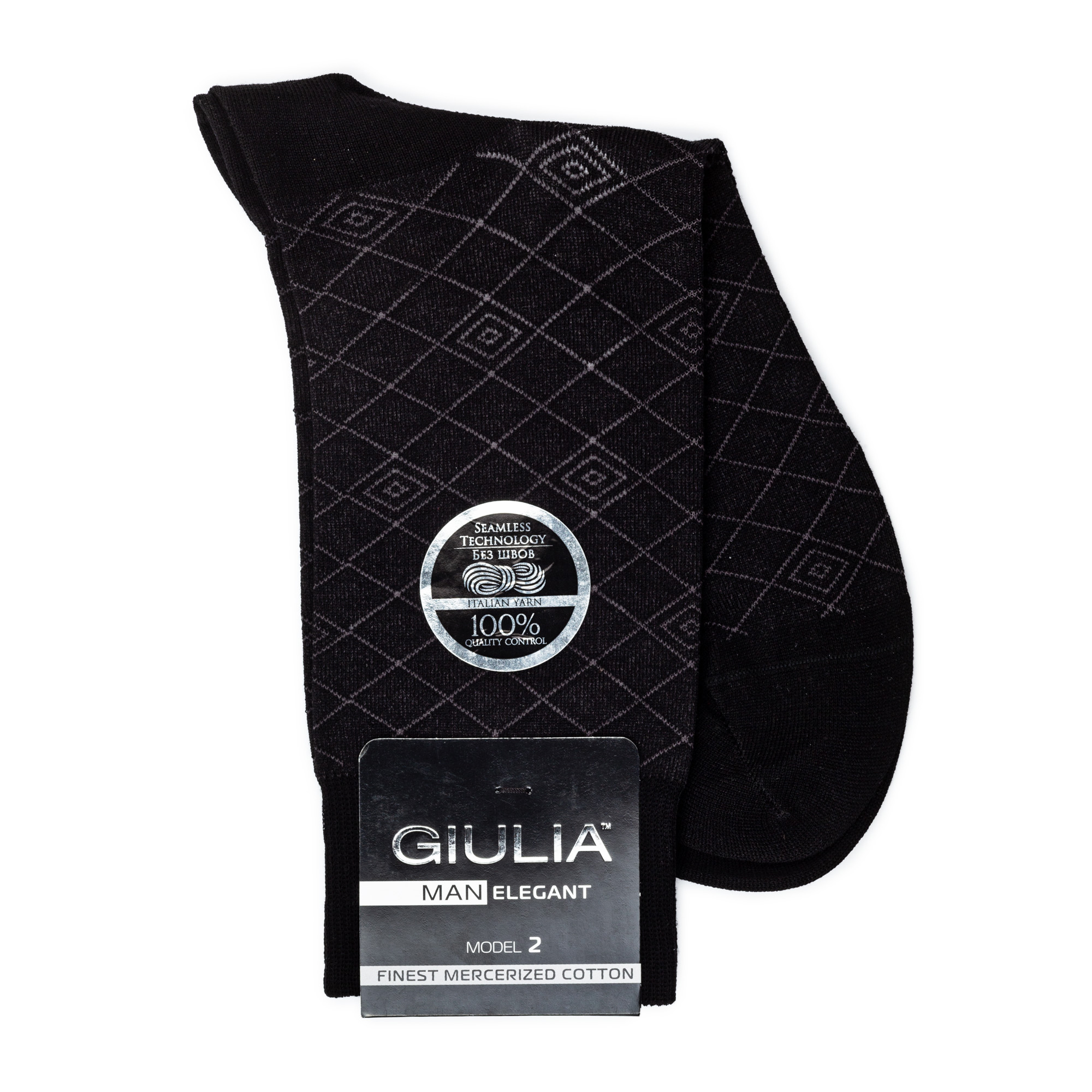 

Шкарпетки чоловічі GIULIA ELEGANT 203 Calzino black р.39-40