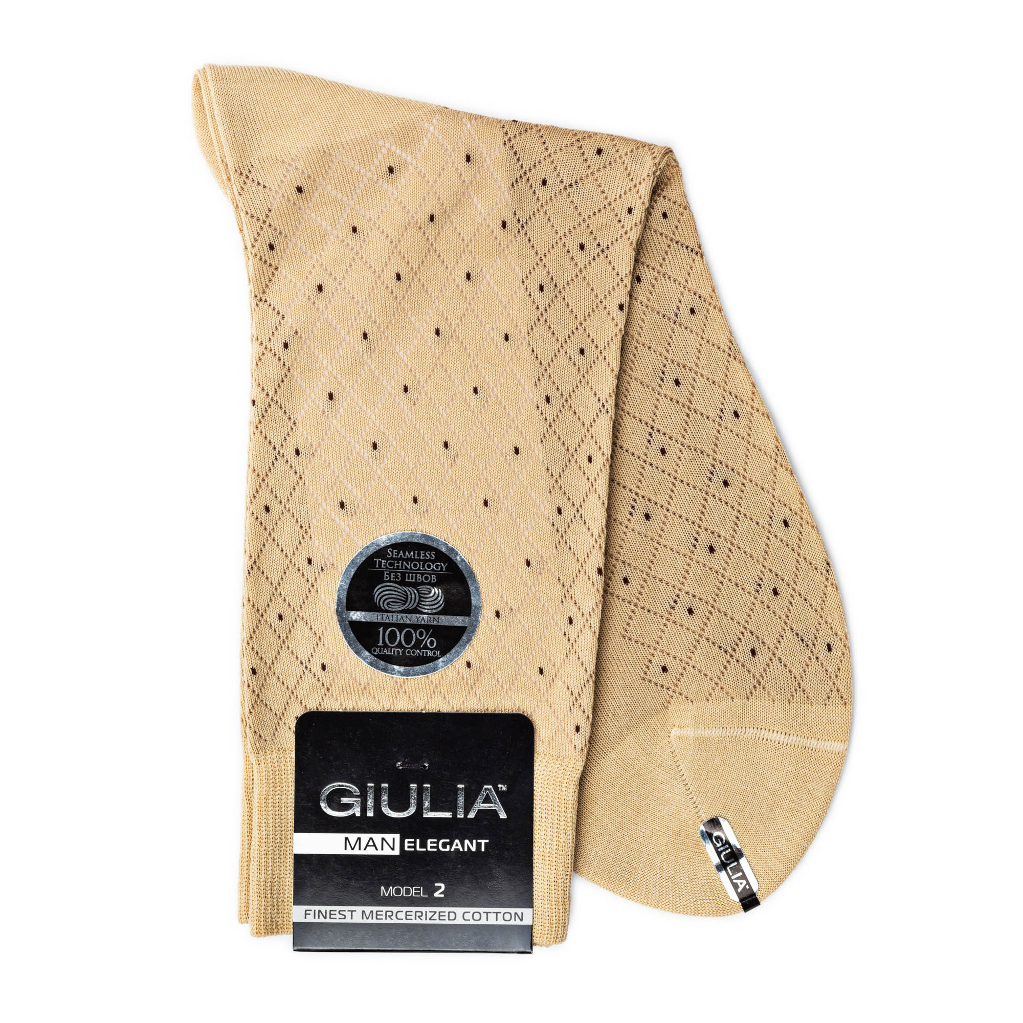 

Шкарпетки чоловічі GIULIA ELEGANT 204 Calzino beige р.45-46
