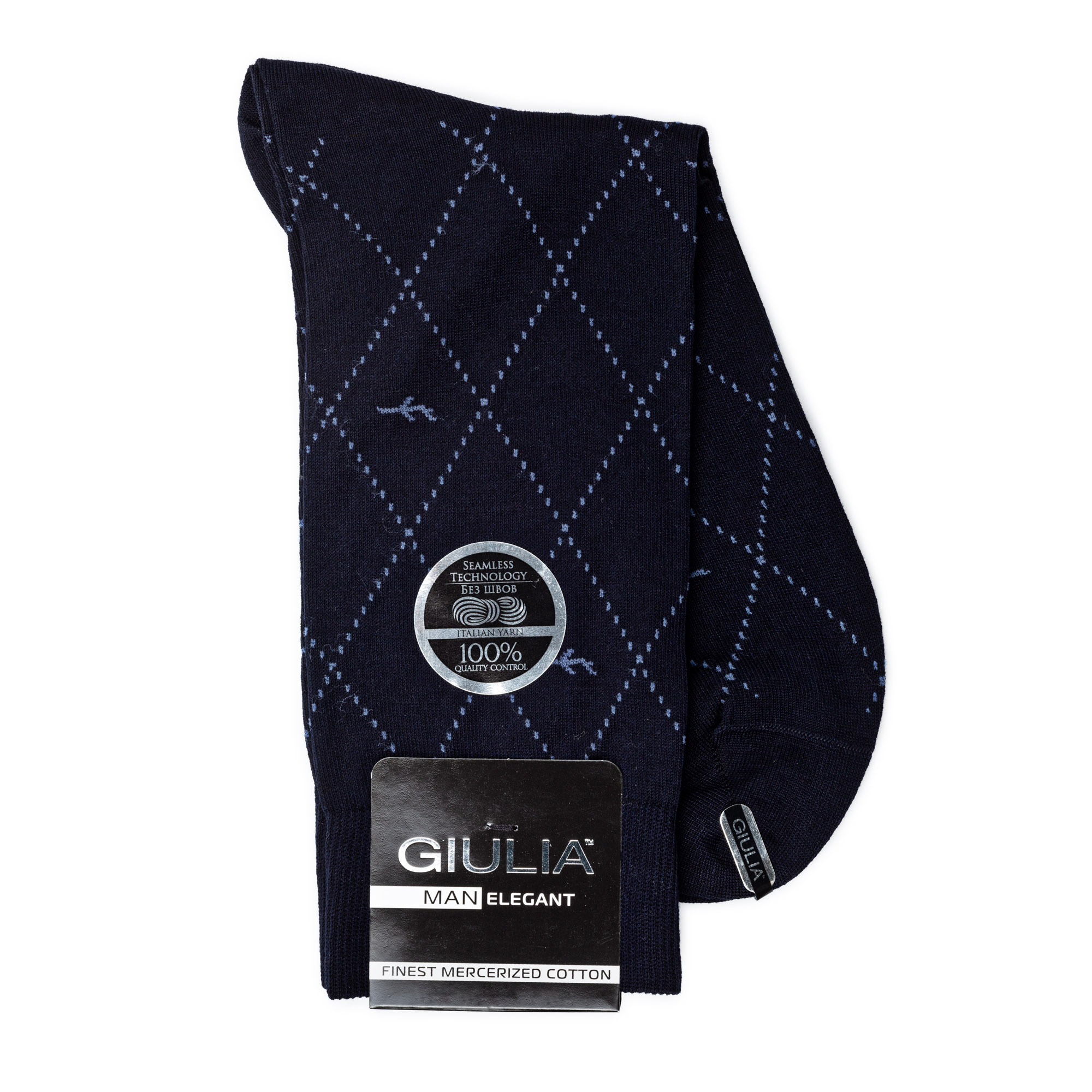 

Шкарпетки чоловічі GIULIA ELEGANT 302 Calzino dark blue р.43-44