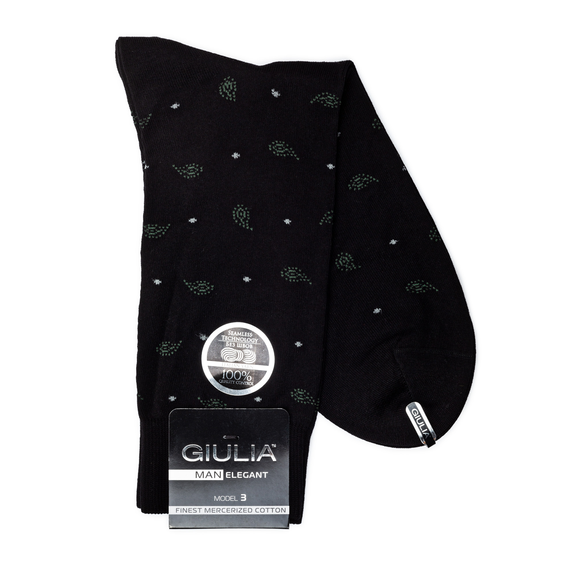 

Шкарпетки чоловічі GIULIA ELEGANT 305 Calzino nero р.45-46