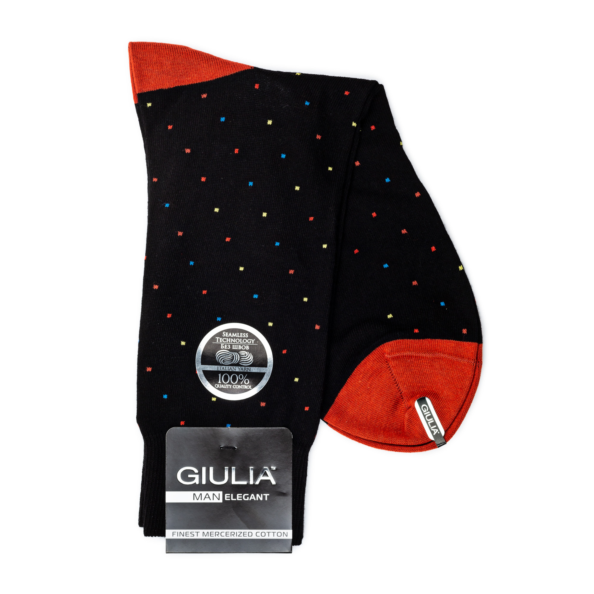 

Шкарпетки чоловічі GIULIA ELEGANT 402 Calzino black р.43-44
