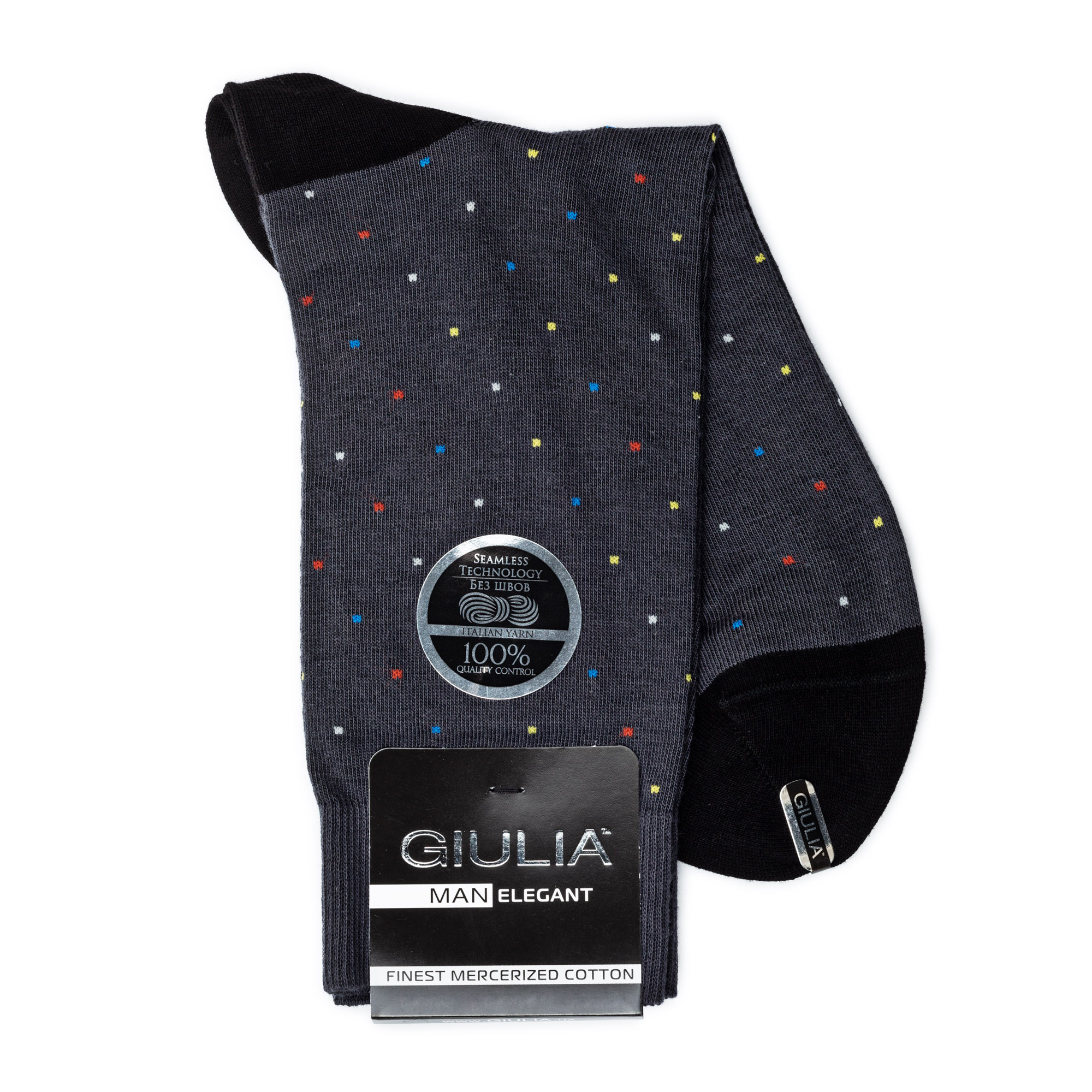 

Шкарпетки чоловічі GIULIA ELEGANT 402 Calzino grey р.39-40