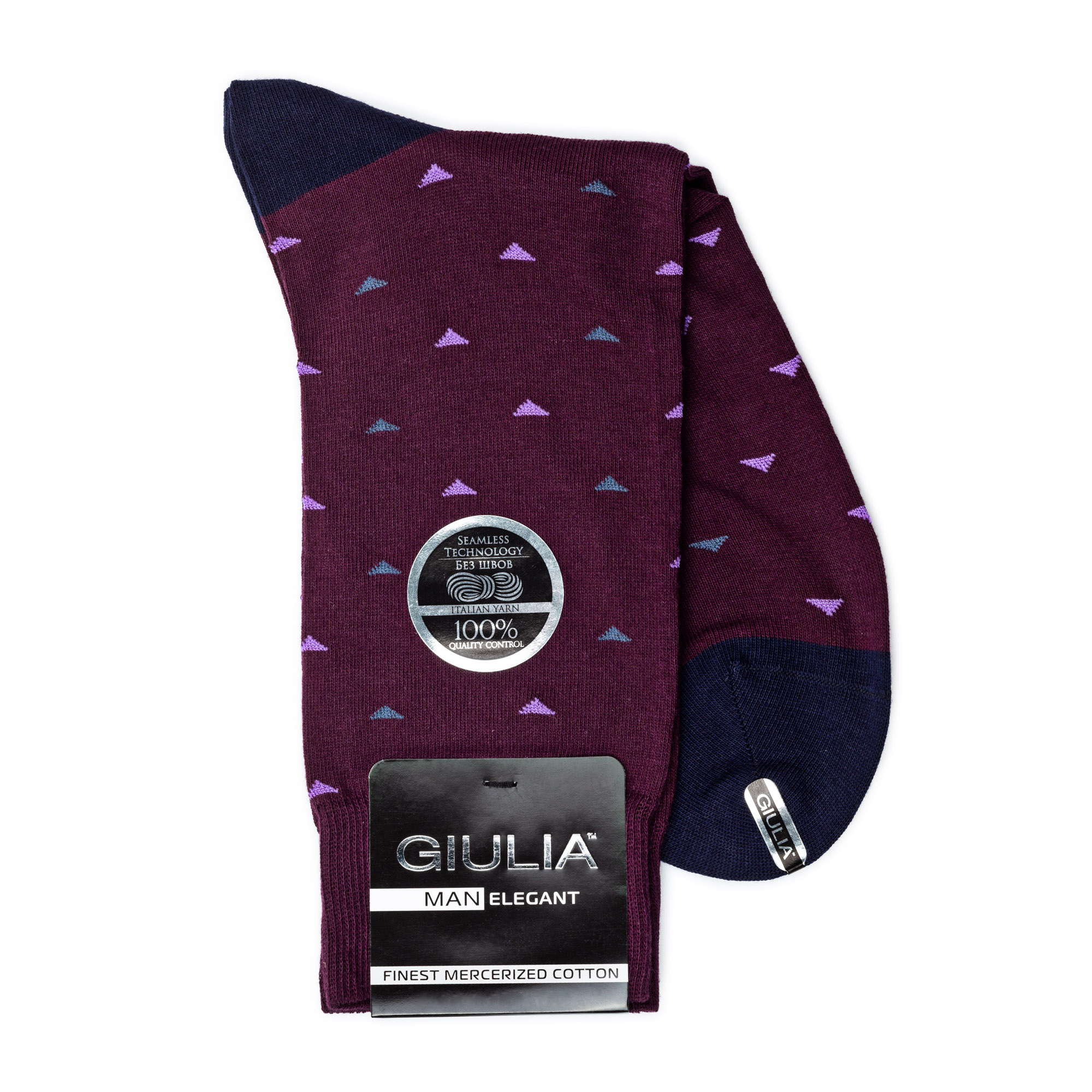 

Шкарпетки чоловічі GIULIA ELEGANT 404 Calzino violet р.39-40