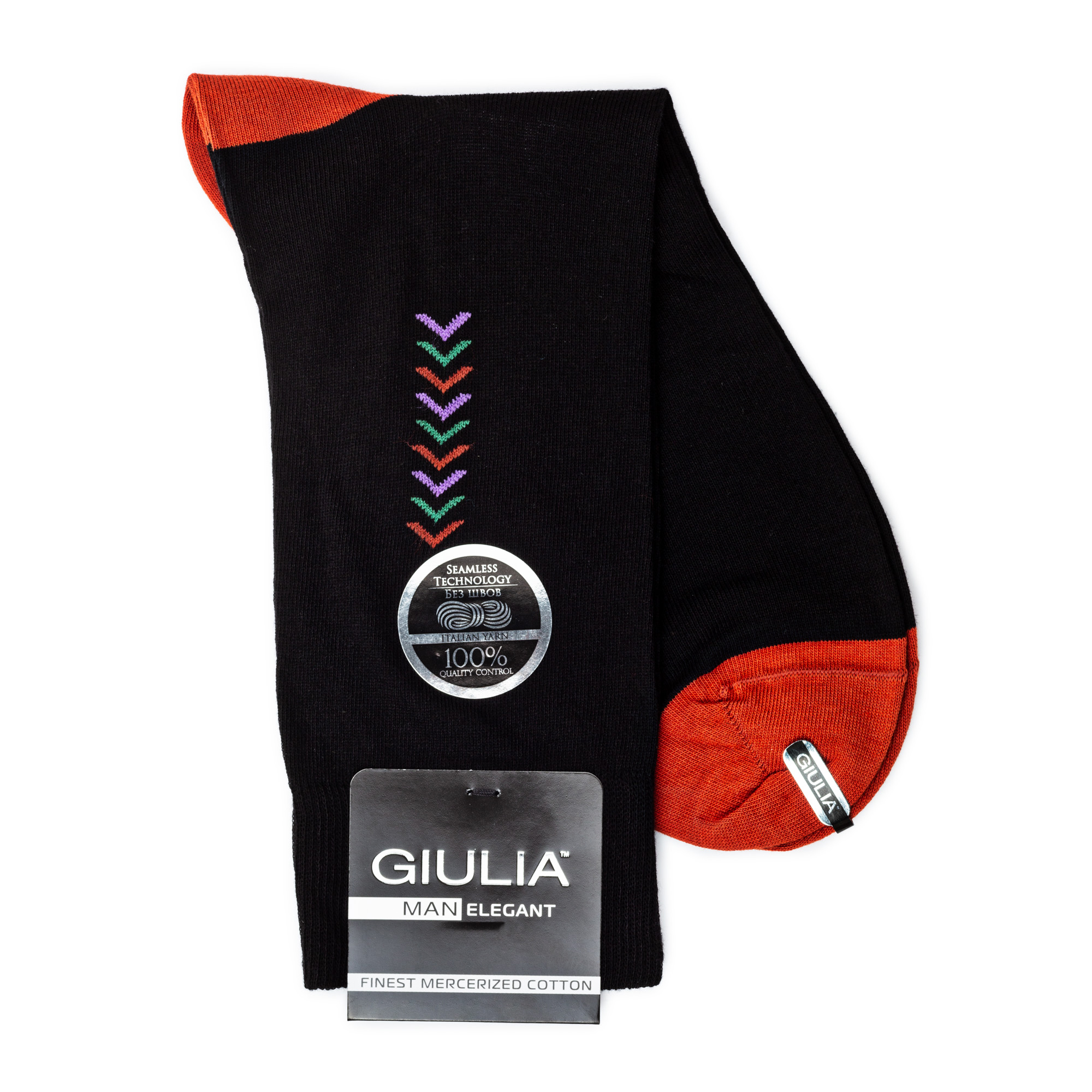 

Шкарпетки чоловічі GIULIA ELEGANT 408 Calzino orange р.41-42