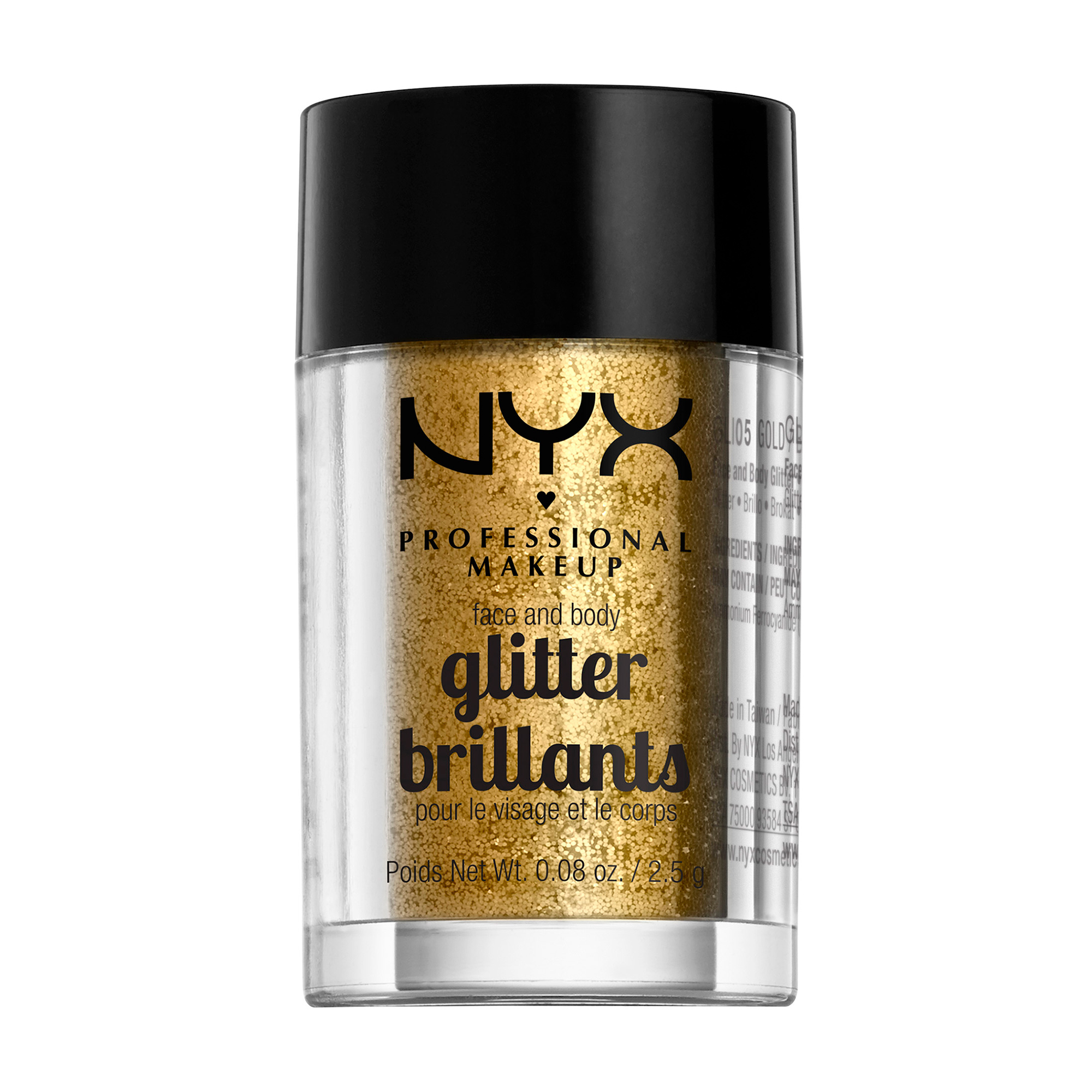 

Уцінка! Глітер для обличчя і тіла NYX Professional Makeup Face & Body Glitter Brillants, 05 Gold, 2.5 г