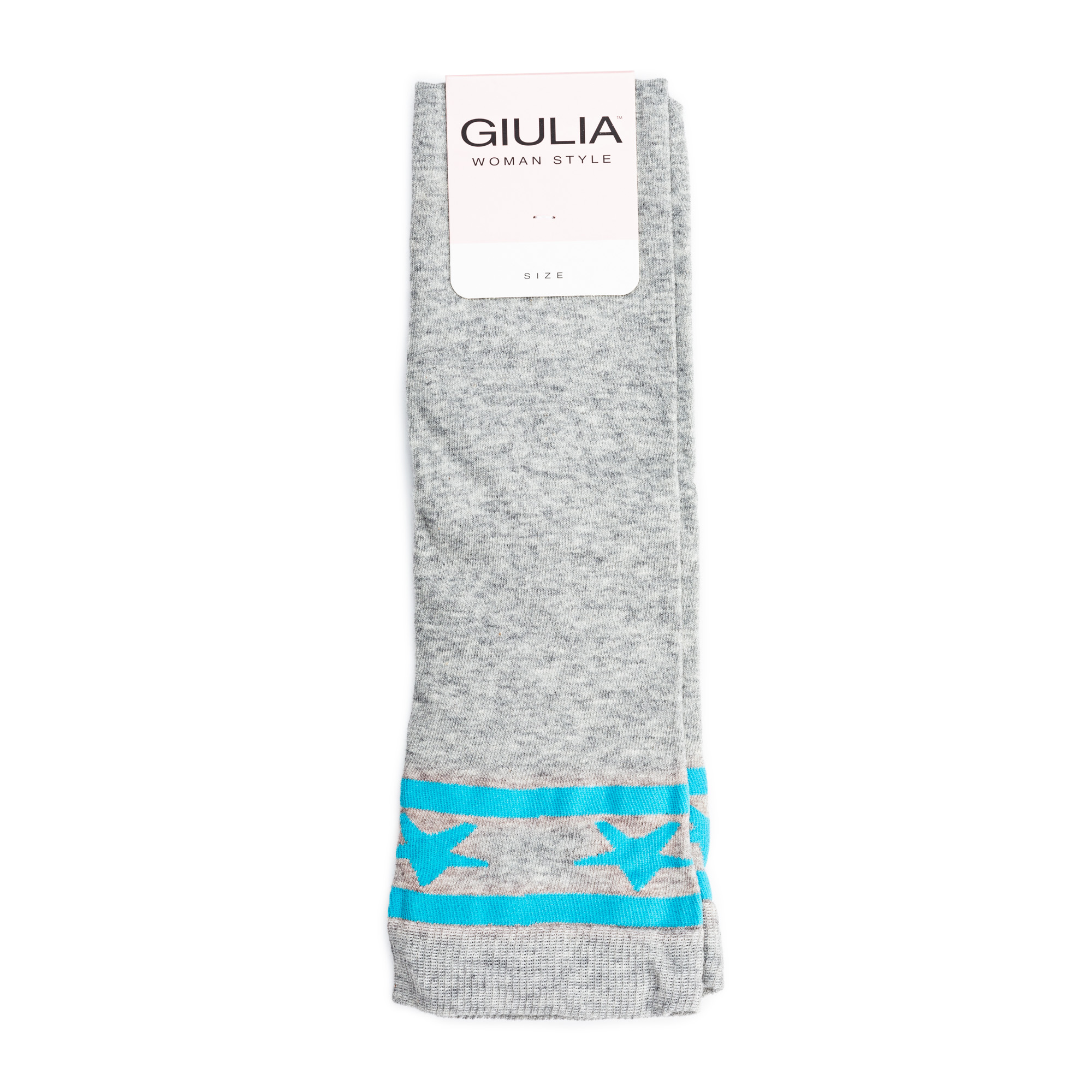

Гольфи жіночі GIULIA WGL-003 dark grey melange/blue р.36-38