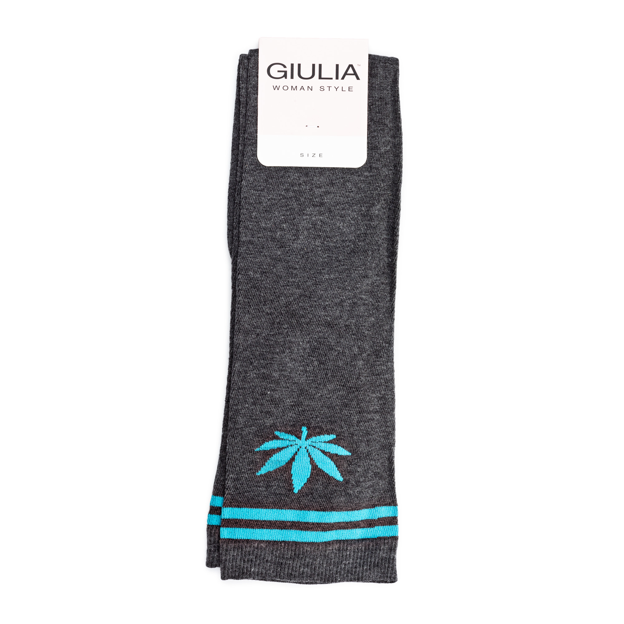 

Гольфи жіночі GIULIA WGL-004 dark grey melange/blue р.36-38