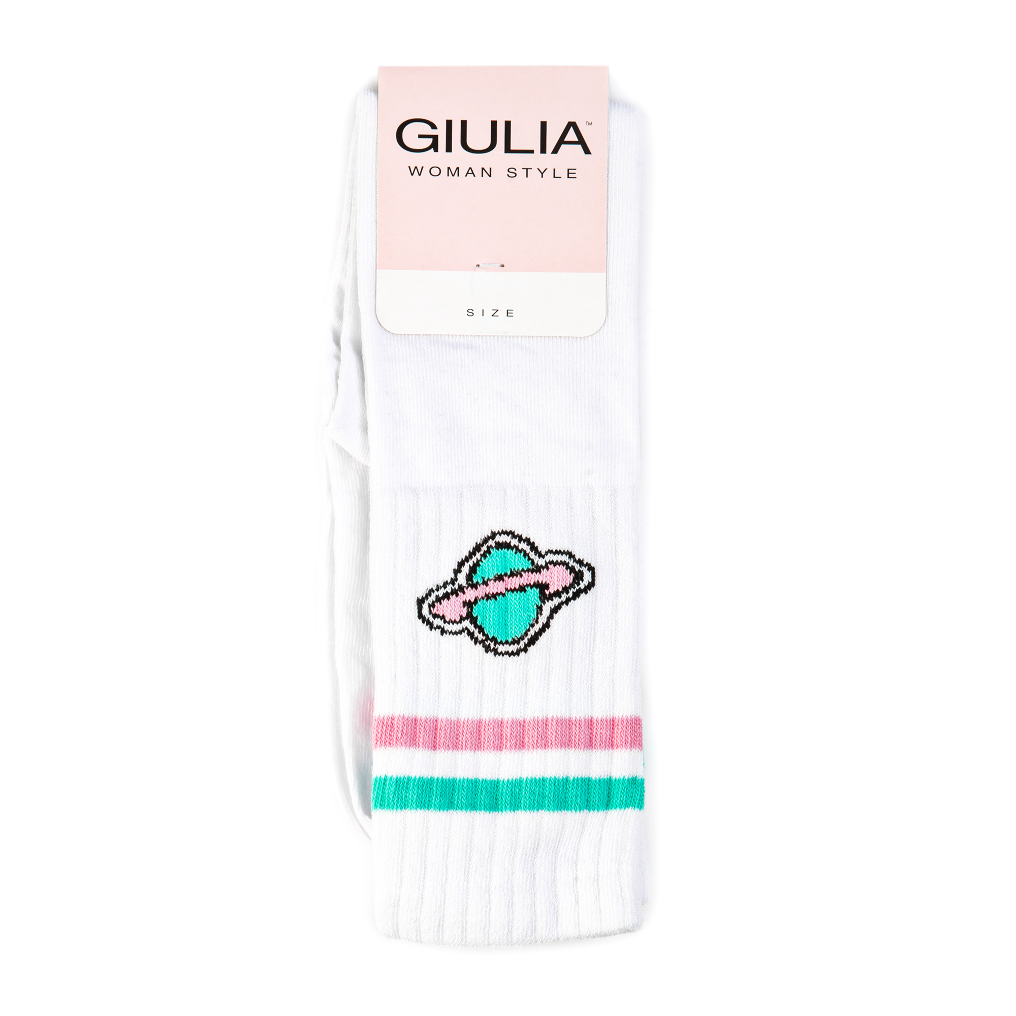 

Гольфи жіночі GIULIA WG-005 bianco/mint р.39-40