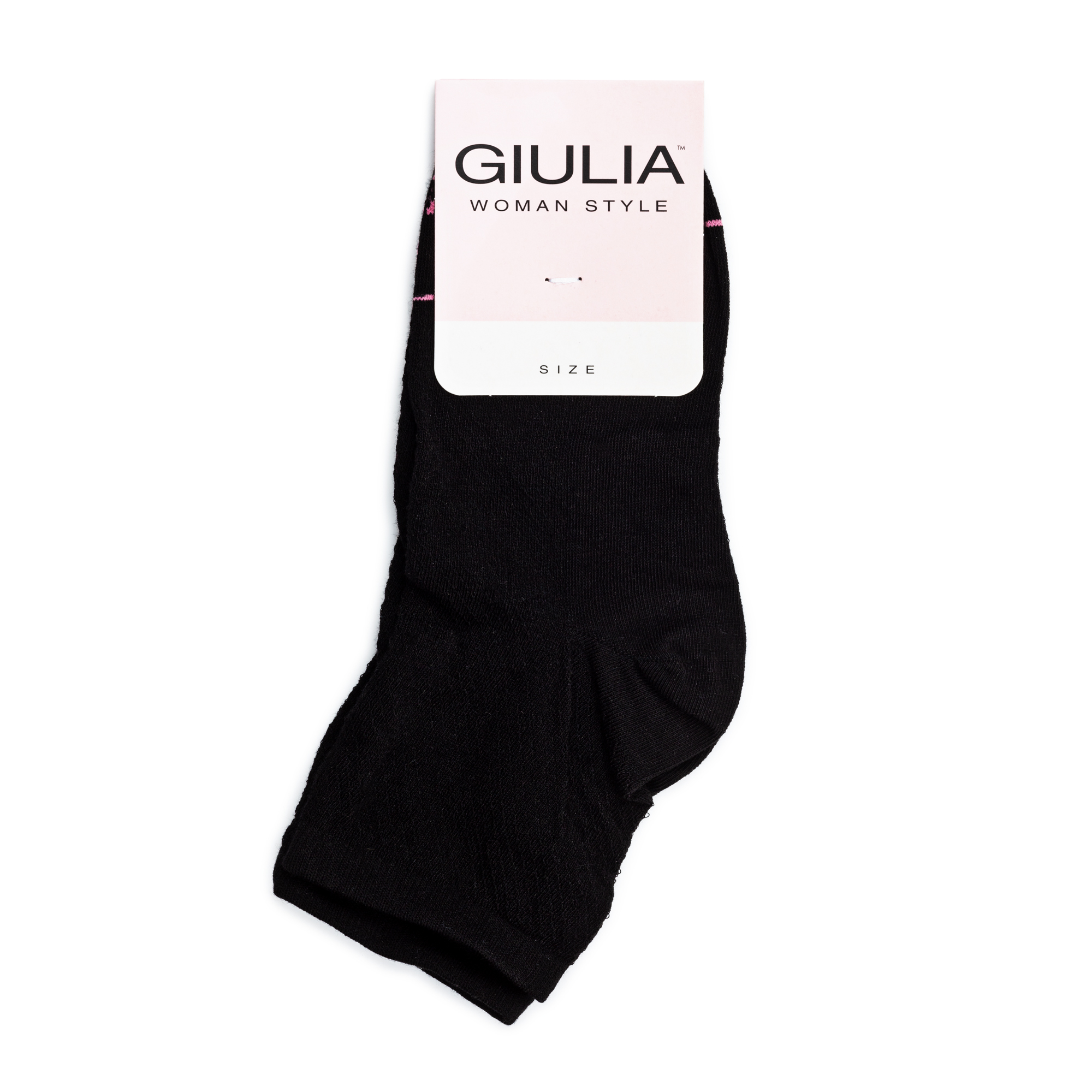 

Шкарпетки жіночі GIULIA WTRM-006 calzino nero/pink р.39-40
