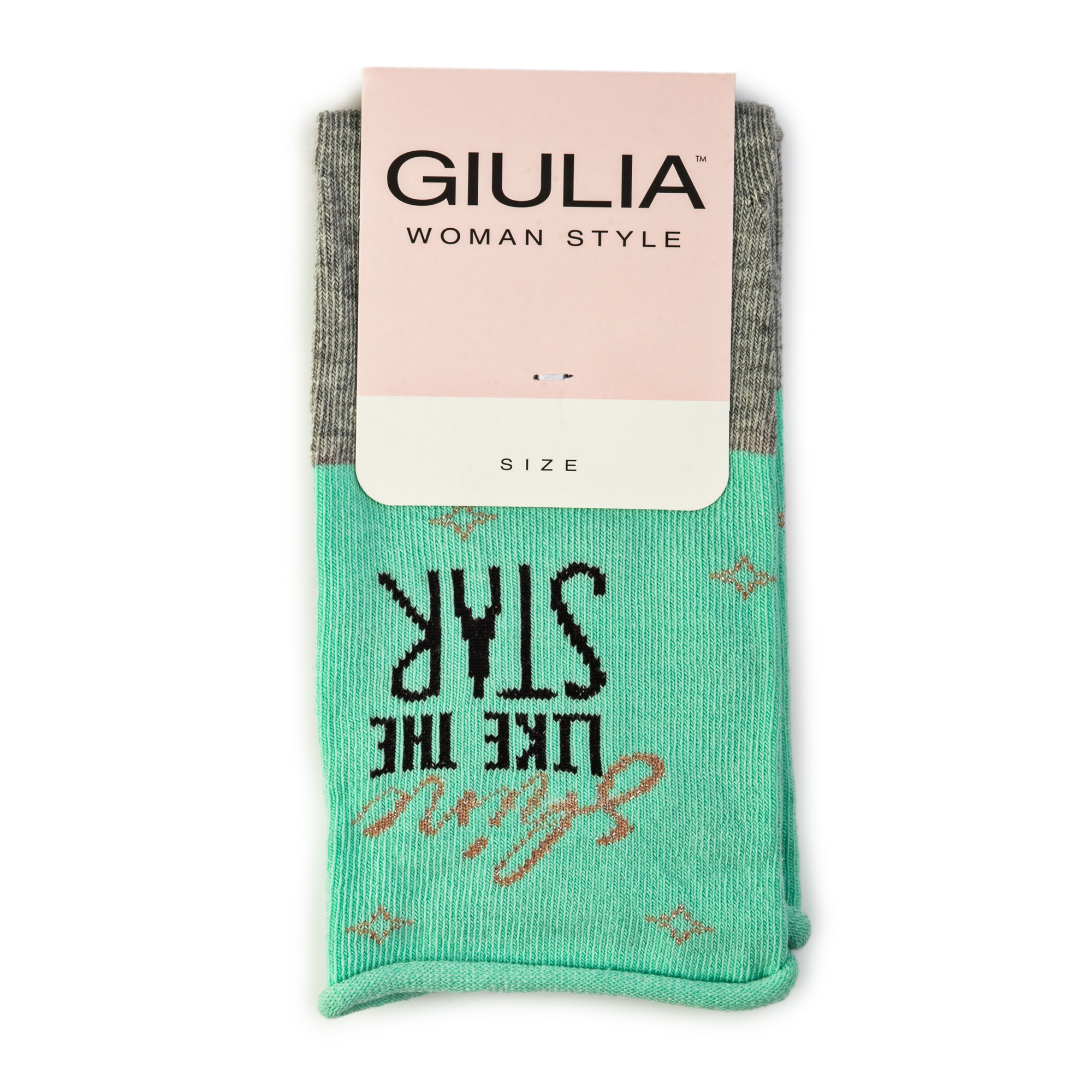 

Шкарпетки жіночі GIULIA WBL-001 MELANGE calzino light grey/mint р.36-38