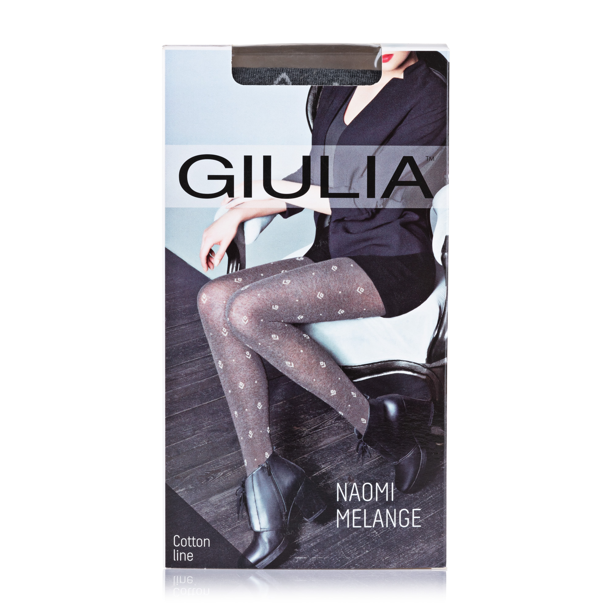 

Колготки жіночі GIULIA NAOMI MELANGE (1) 150 ДЕН fumo/grey р.4