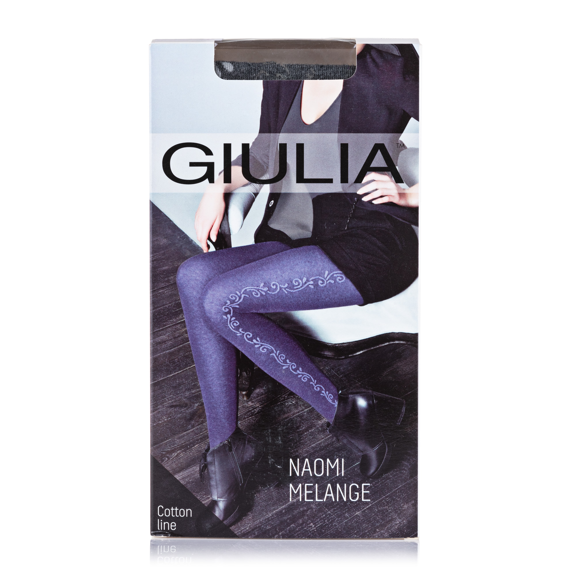 

Колготки жіночі GIULIA NAOMI MELANGE (3) 150 ДЕН fumo/grey р.3