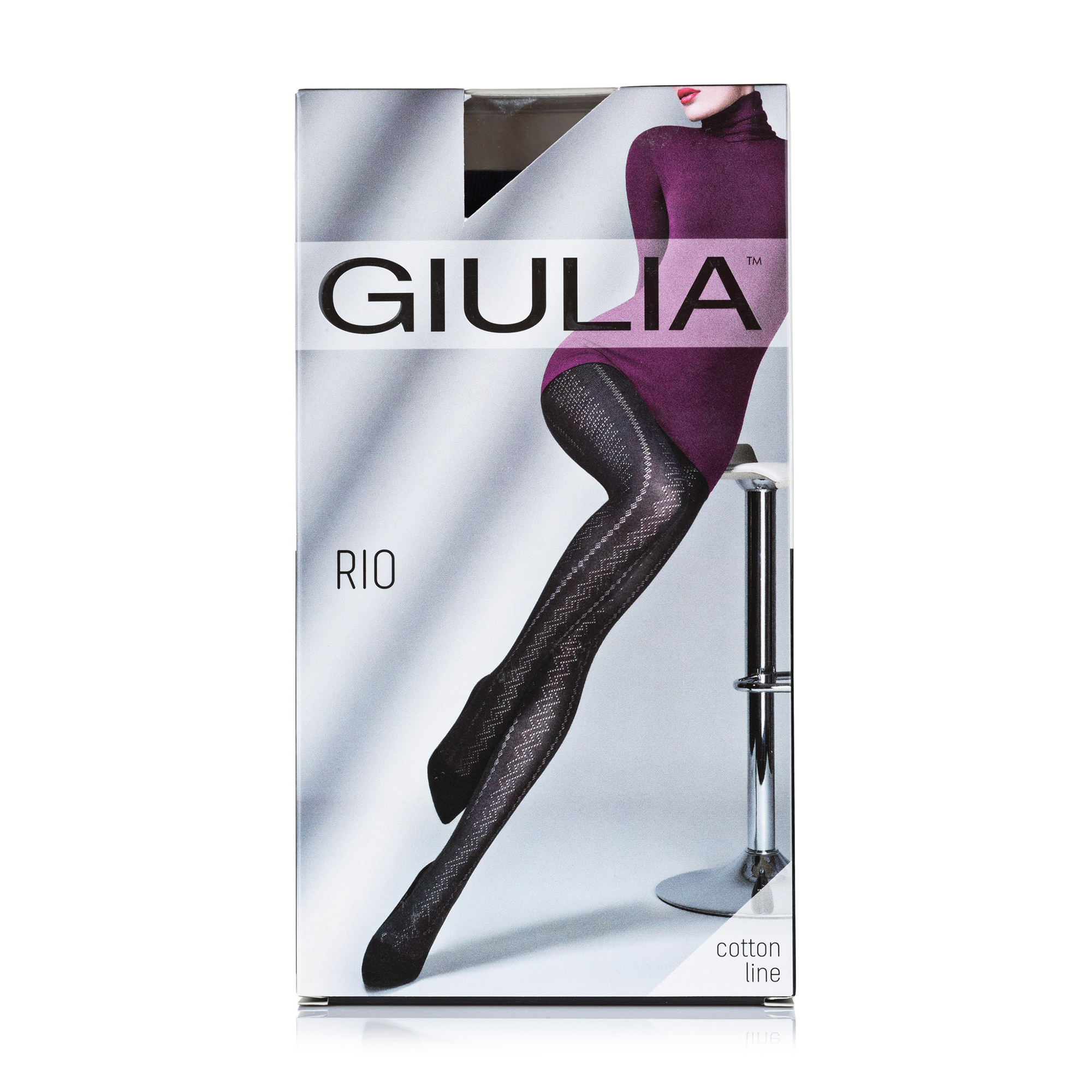 

Колготки жіночі Giulia Rio (3) 150 DEN, Iron, розмір 4