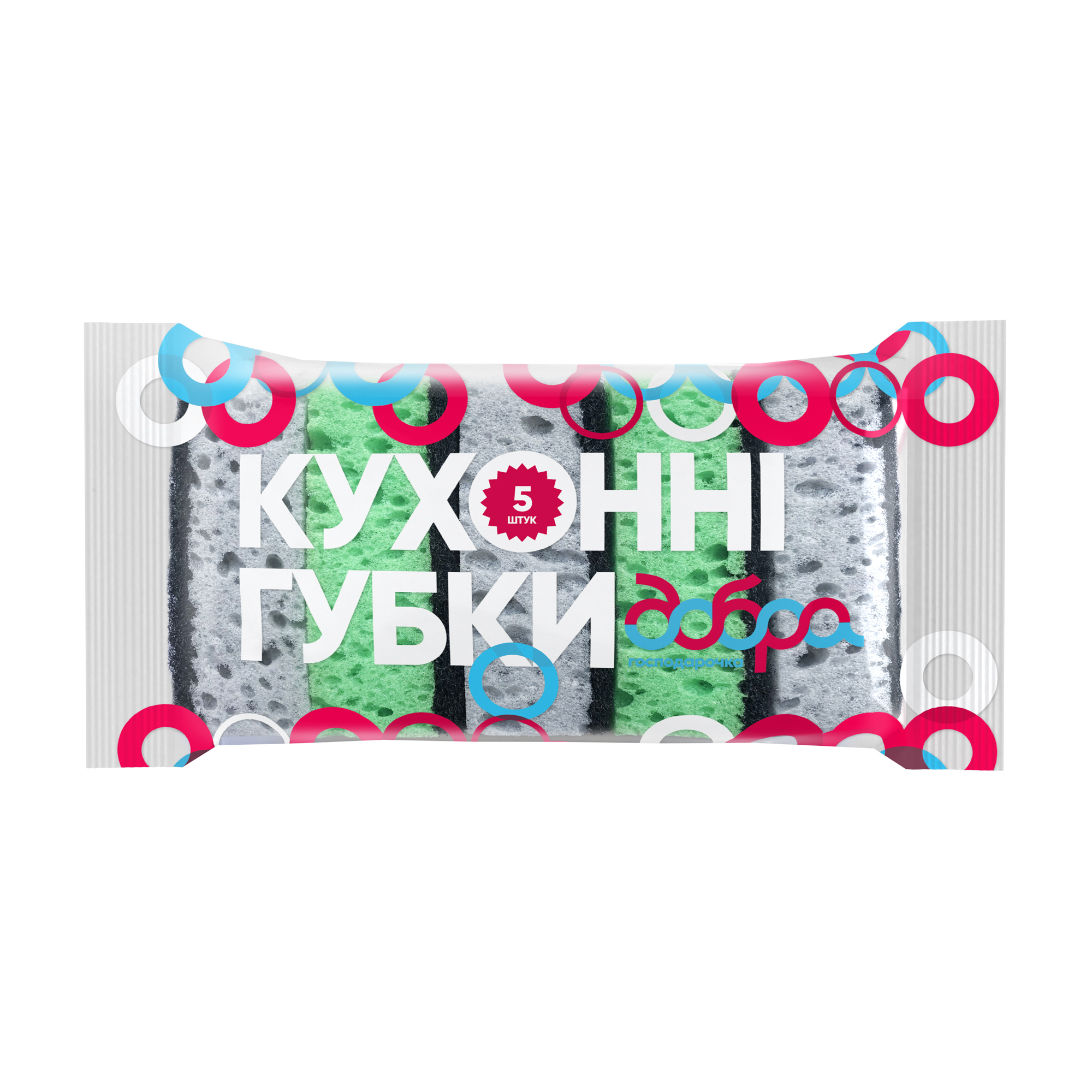 

Губки кухонні Добра Господарочка, 5 шт