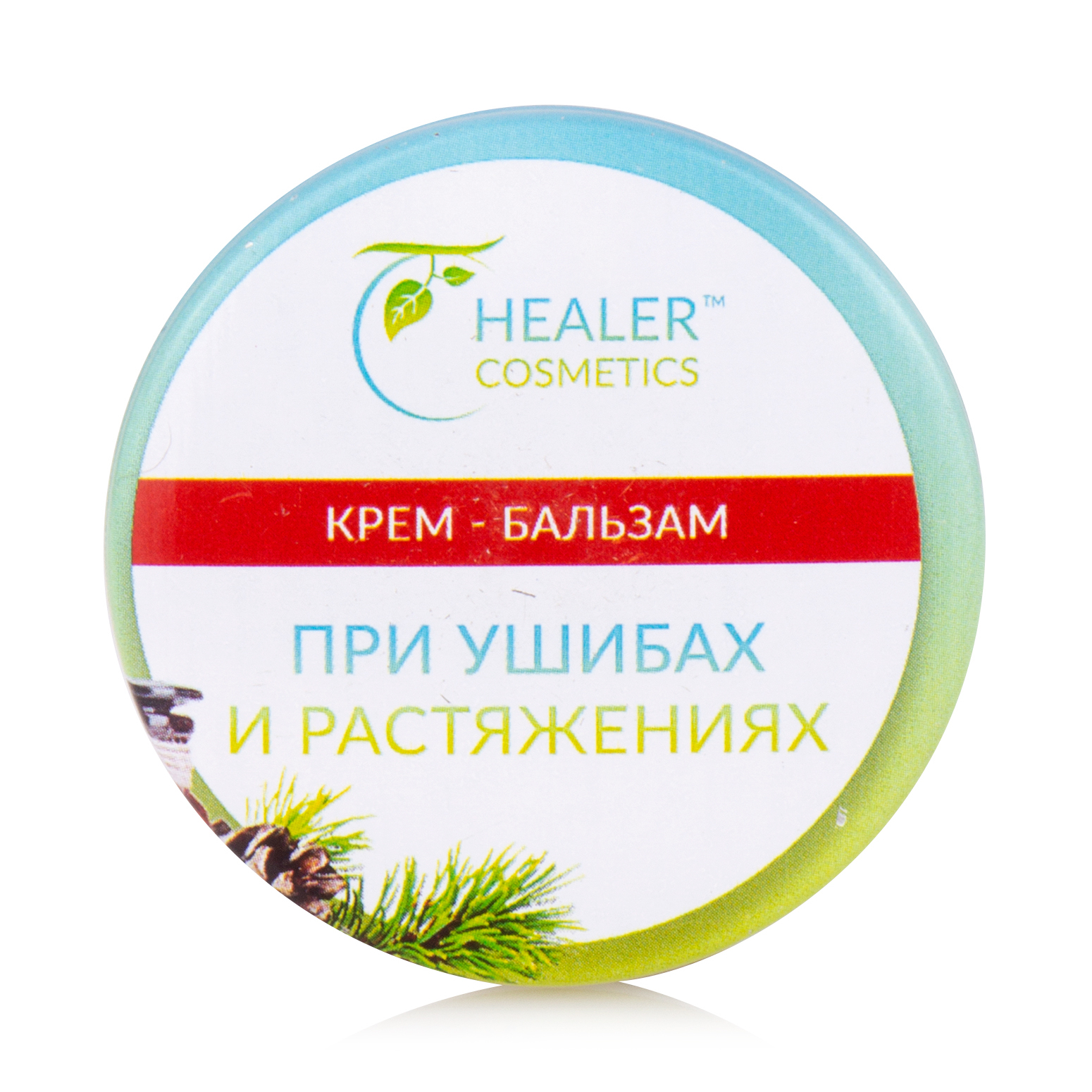 

Крем-бальзам при ударах і розтягуваннях Healer Cosmetics, 10 г