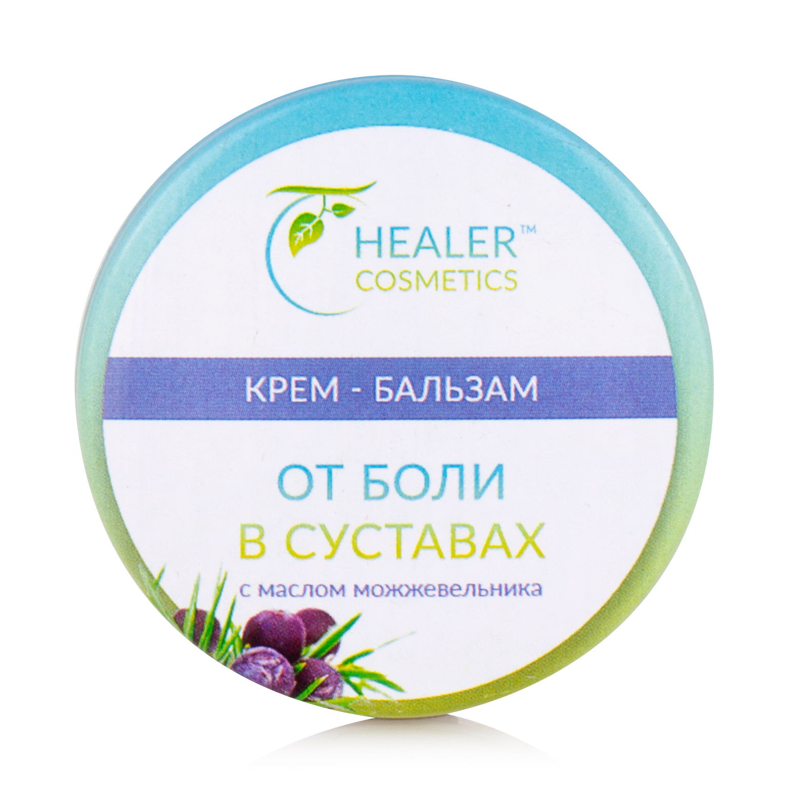 

Крем-бальзам від болю в суглобах Healer Cosmetics з олією ялівцю, 10 г