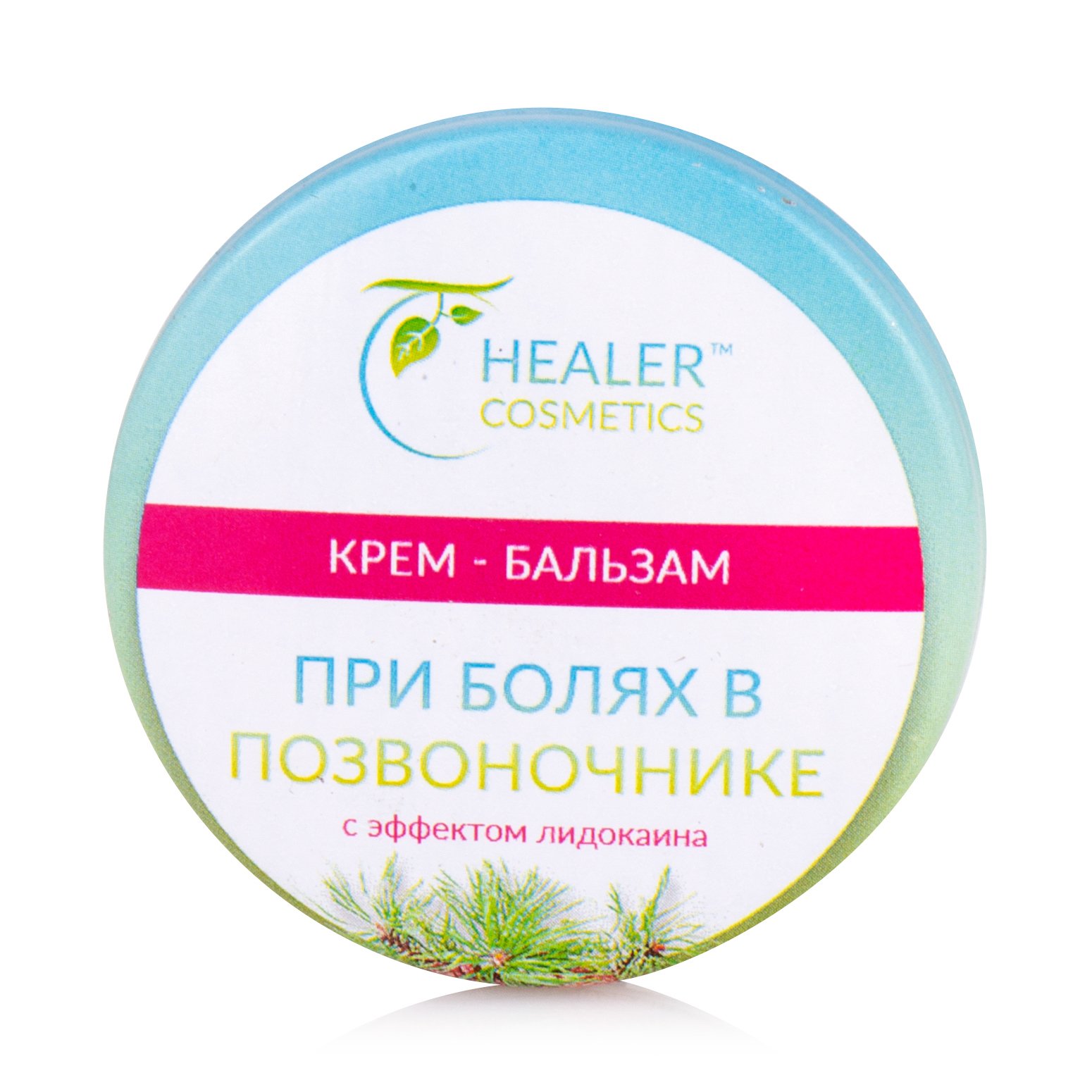 

Крем-бальзам при болях у хребті Healer Cosmetics з ефектом лідокаїну, 10 г