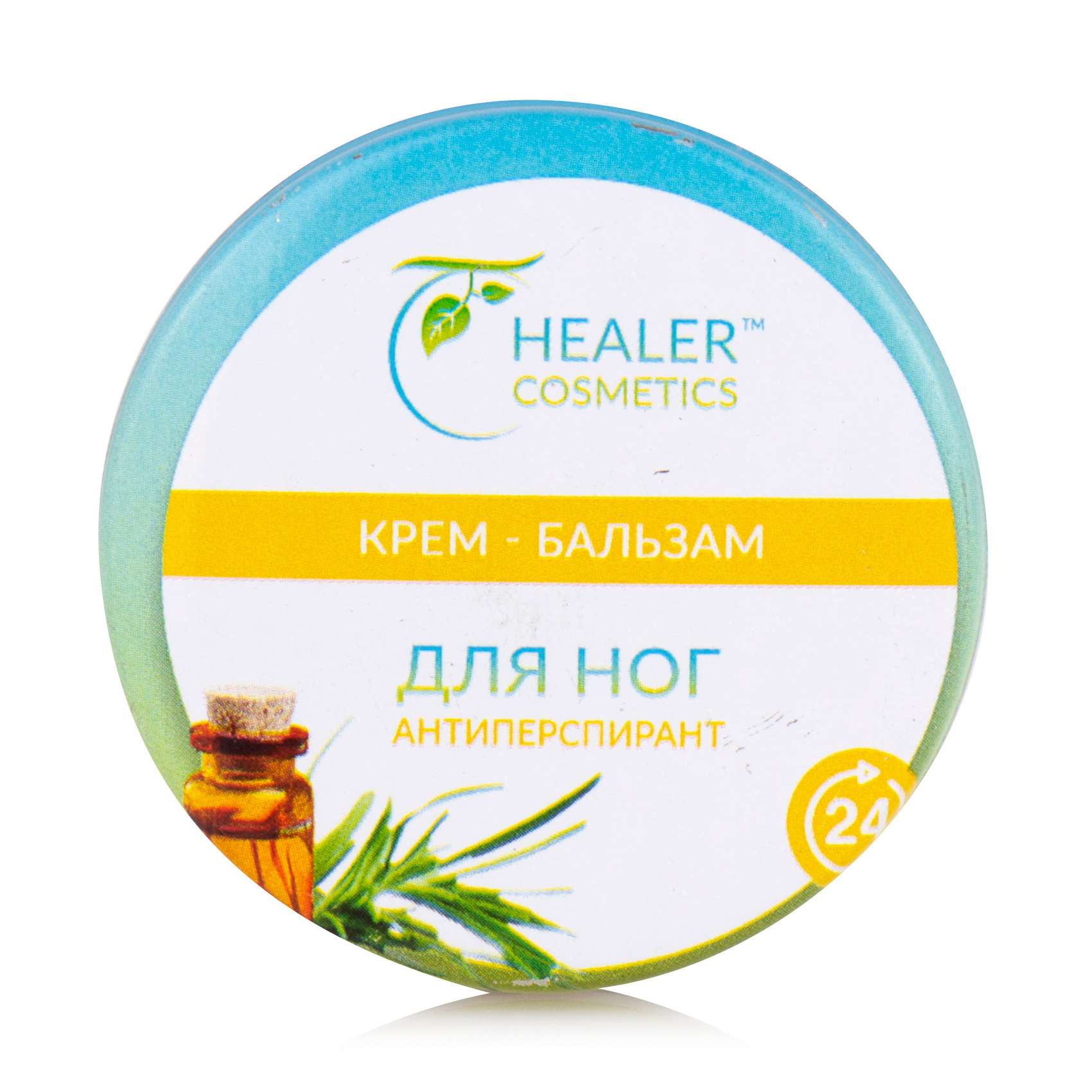 

Уцінка! Крем-бальзам для ніг Healer Cosmetics антиперспірант, 10 г