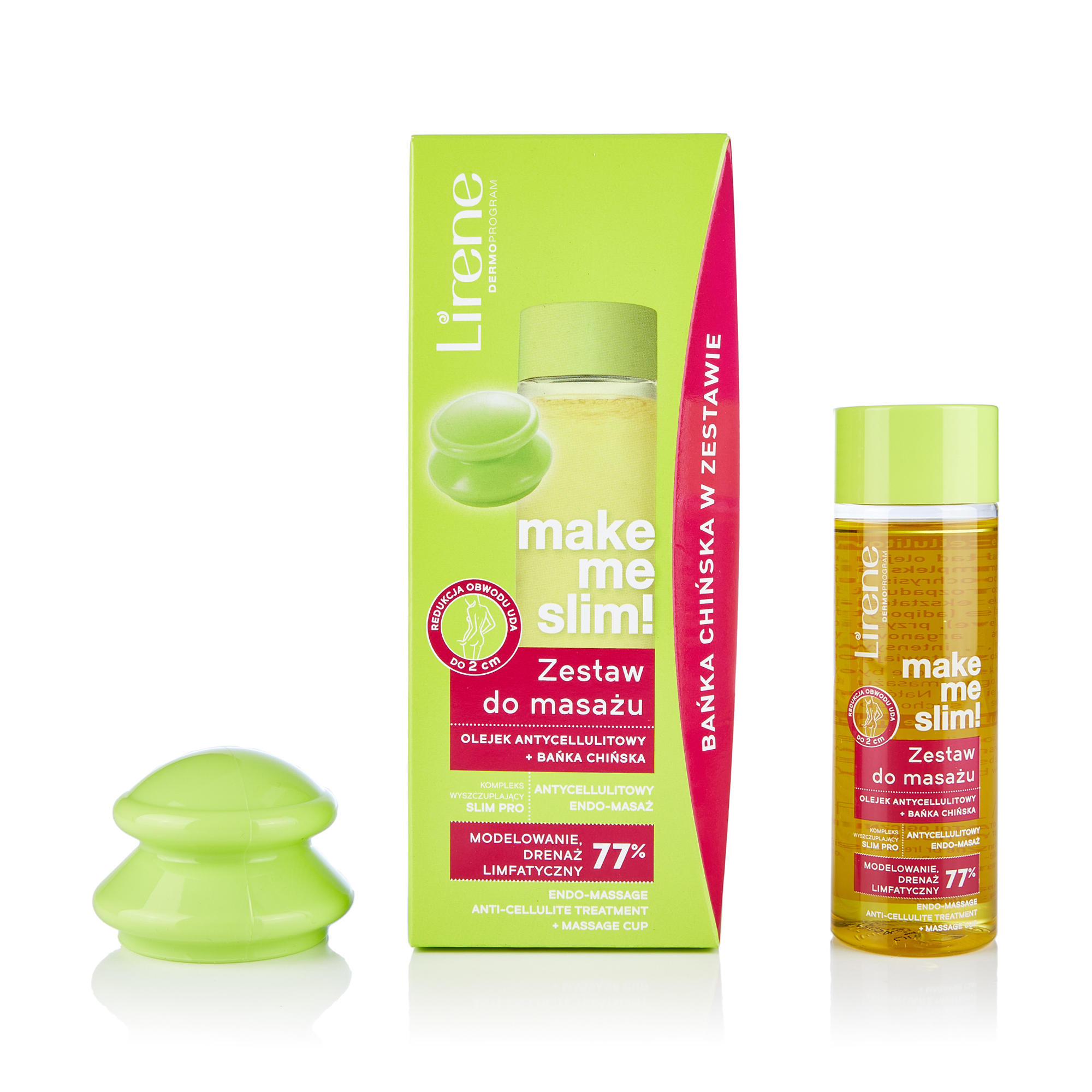 

Уцінка! Антицелюлітна олія для тіла Lirene Endo-Massage Anti-Cellulite Treatment з масажной банкой, 100 мл