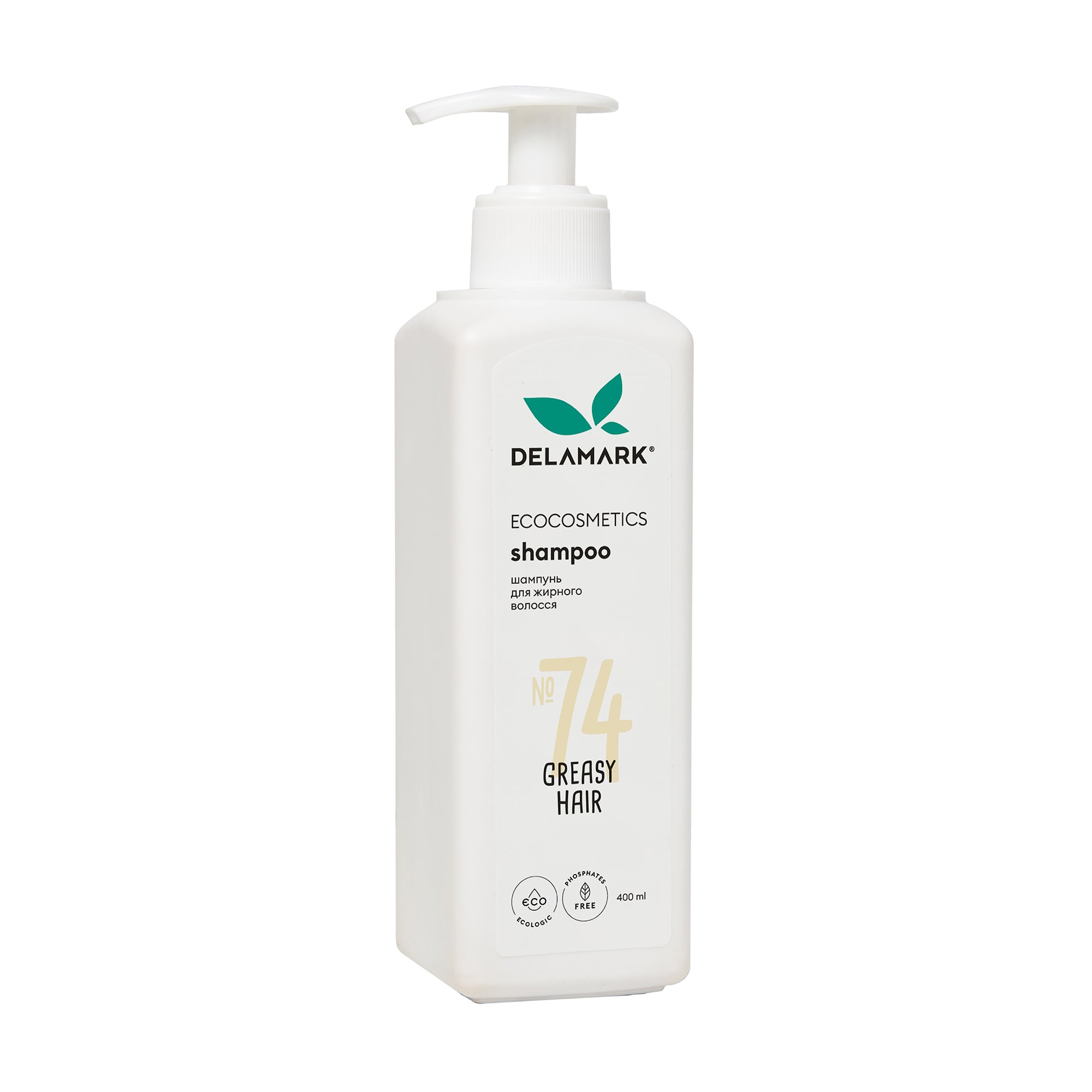 

Уцінка! Шампунь DeLaMark для жирного волосся, 98% волосся компонентів природного походження, 400 мл