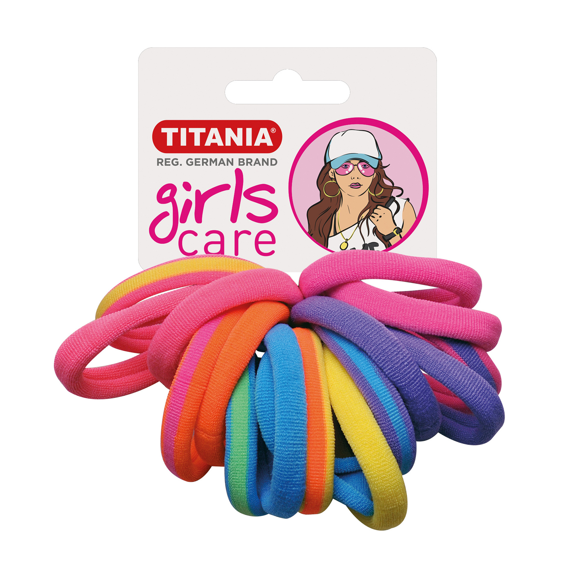 

Набір резинок для волосся Titaniaдіаметр 4 см, різнокольоровий, 16 шт (7828 GIRL)