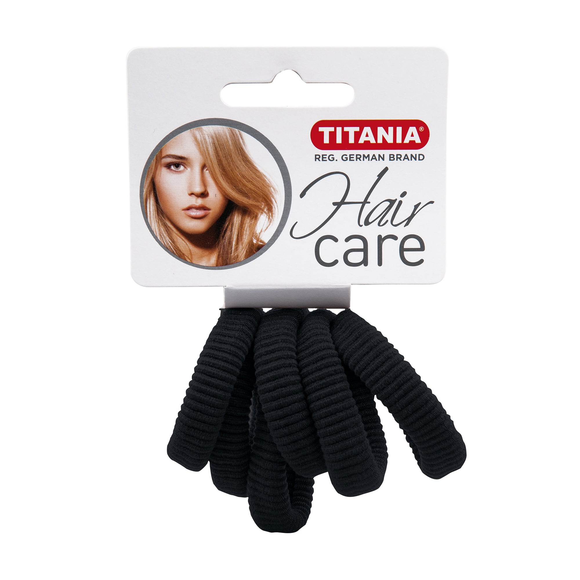 

Набір резинок для волосся Titania діаметр 4 см, чорний, 6 шт (7871)