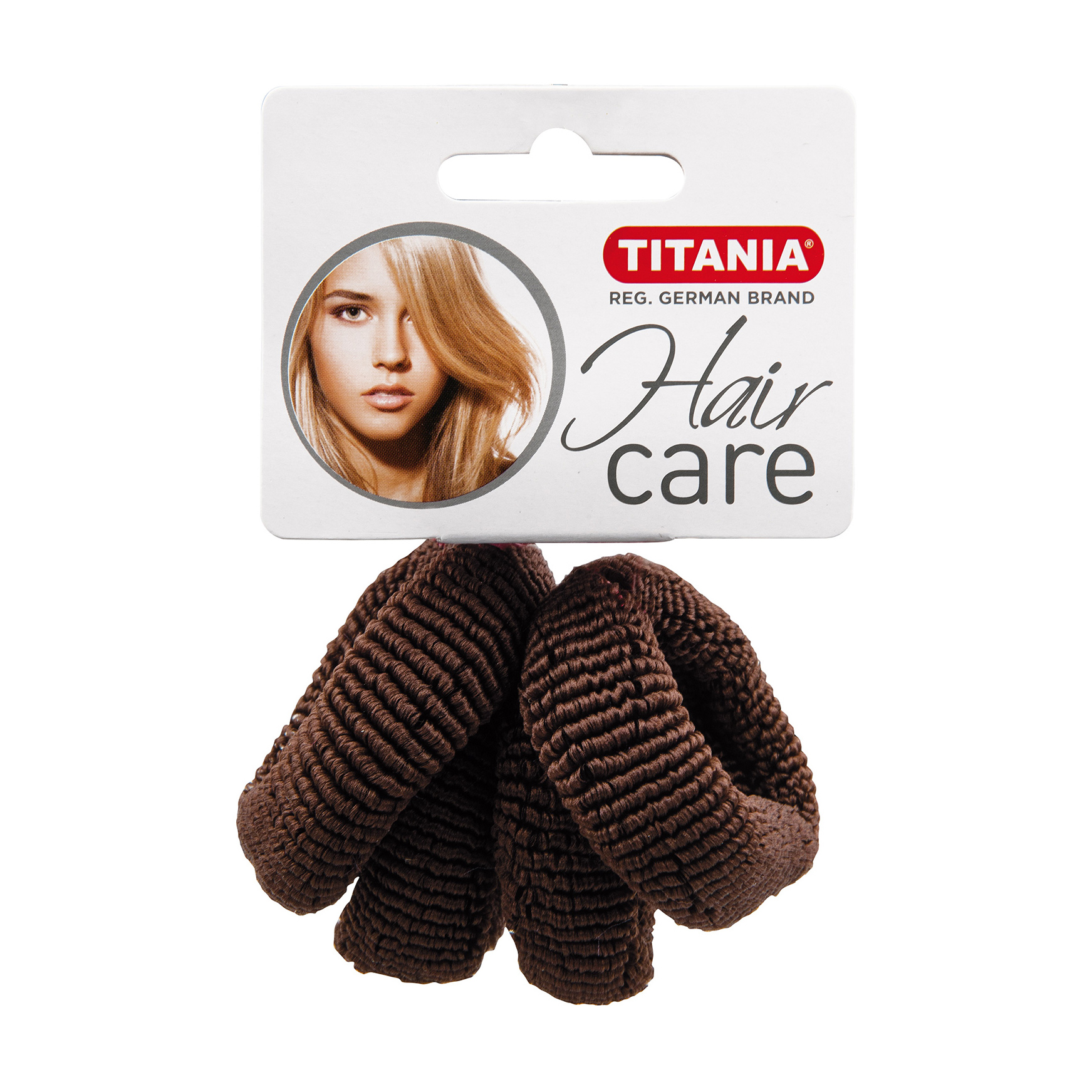 

Набір резинок для волосся Titania діаметр 4 см, коричневий, 4 шт (7875)
