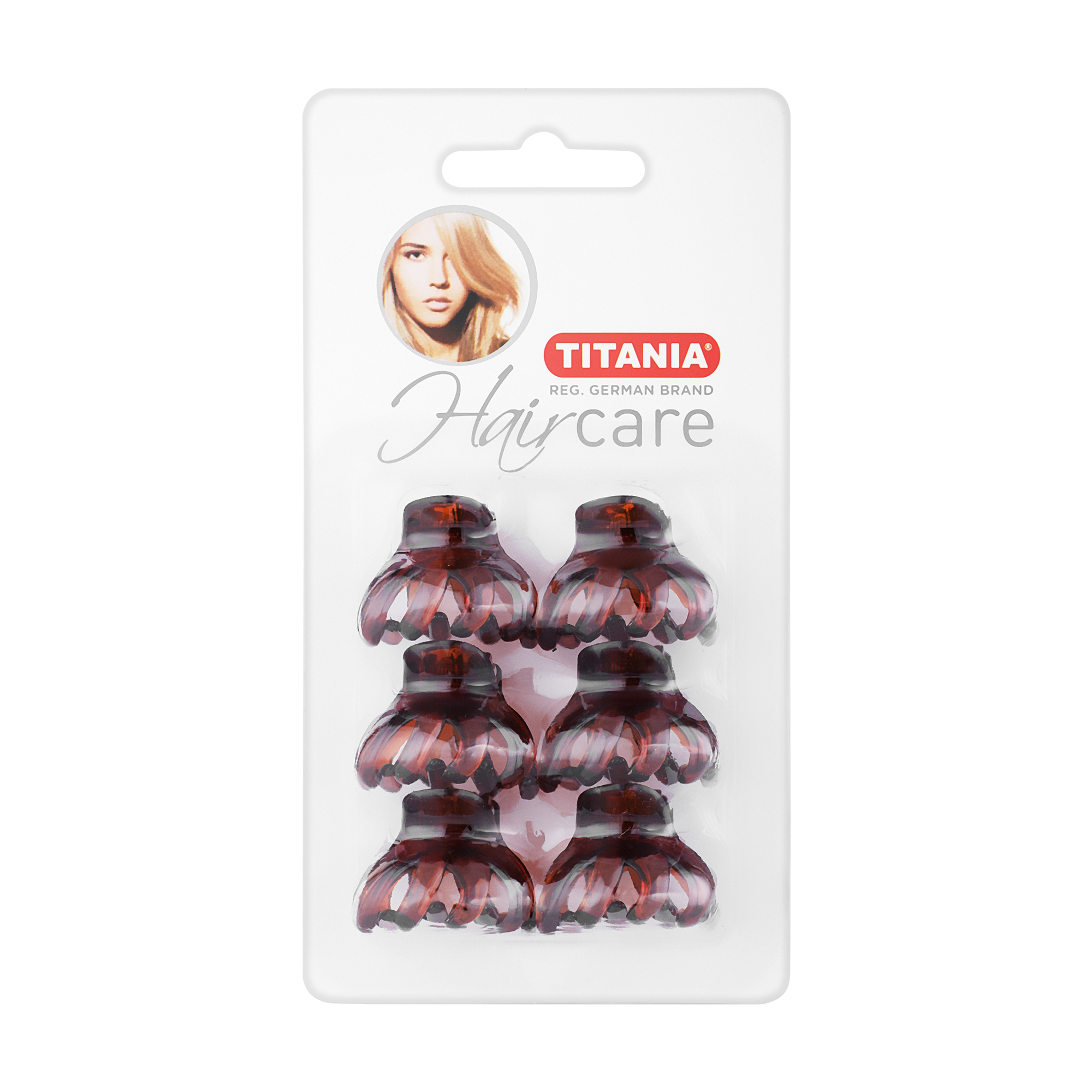 

Уцінка! Набір зажимів для волосся TITANIA, зубчаті, пластик, 6шт, 3см, коричневий, 7947 B