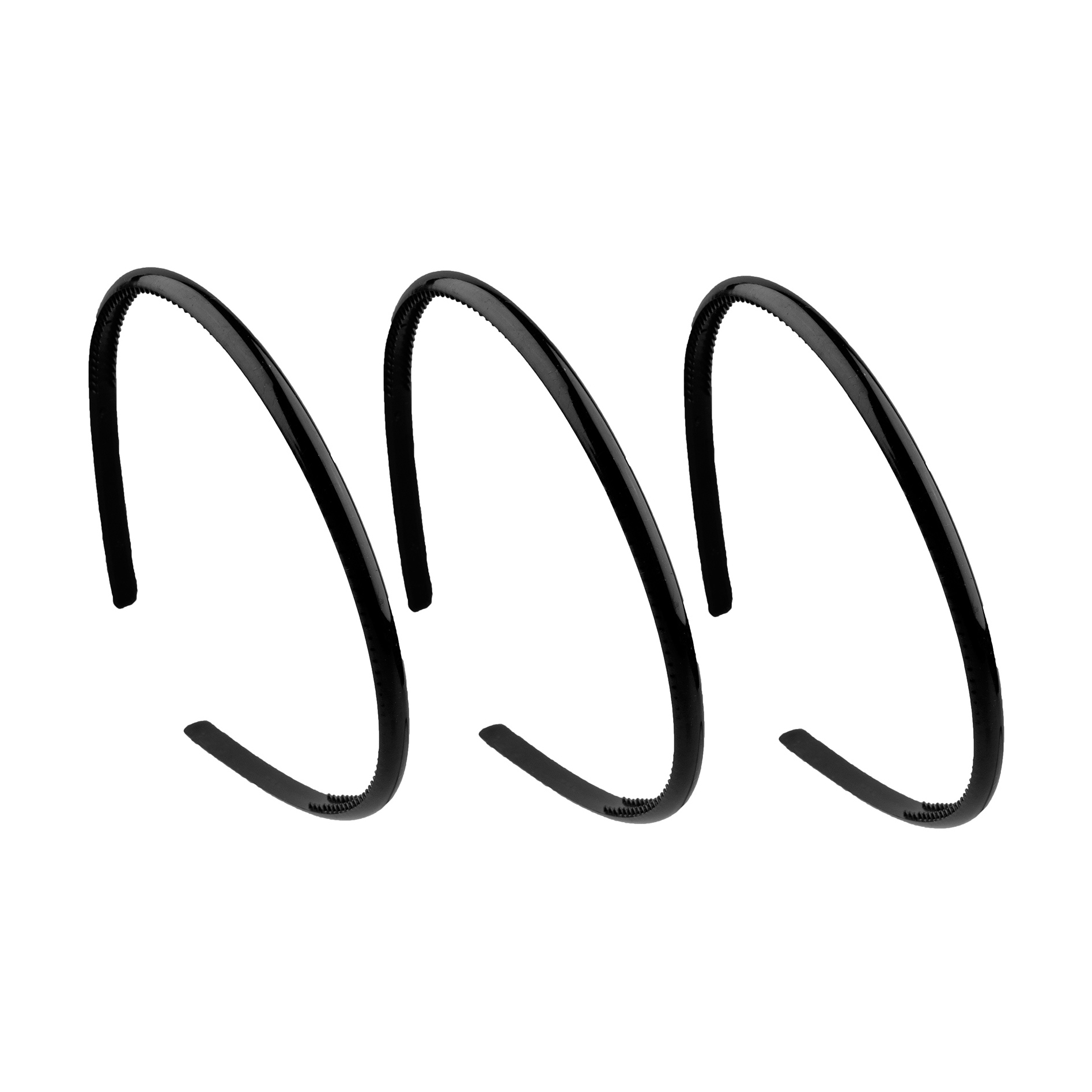 

Набір обручів для волосся Titania Basic чорні, 3 шт (7970)