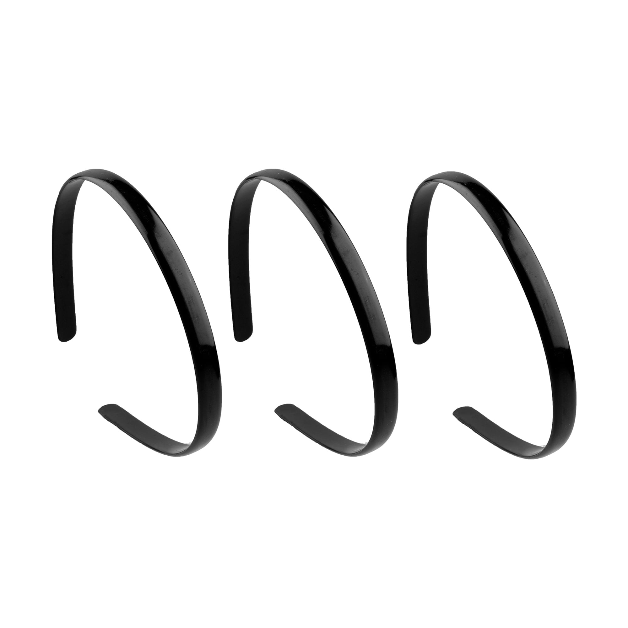 

Набір обручів для волосся Titania Basic чорні, 3 шт (7976)