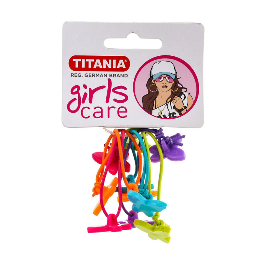 

Набір резинок для волосся Titania Butterfly 5 шт (7980 GIRL)