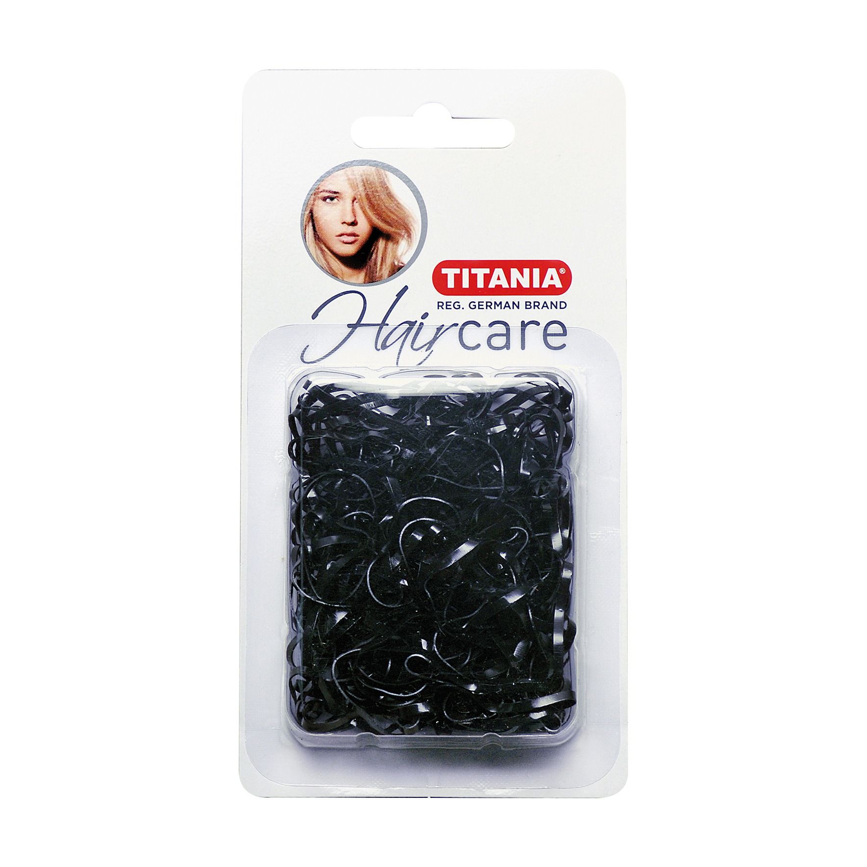 

Набір резинок для волосся Titania 150 шт, чорні (8066 В)