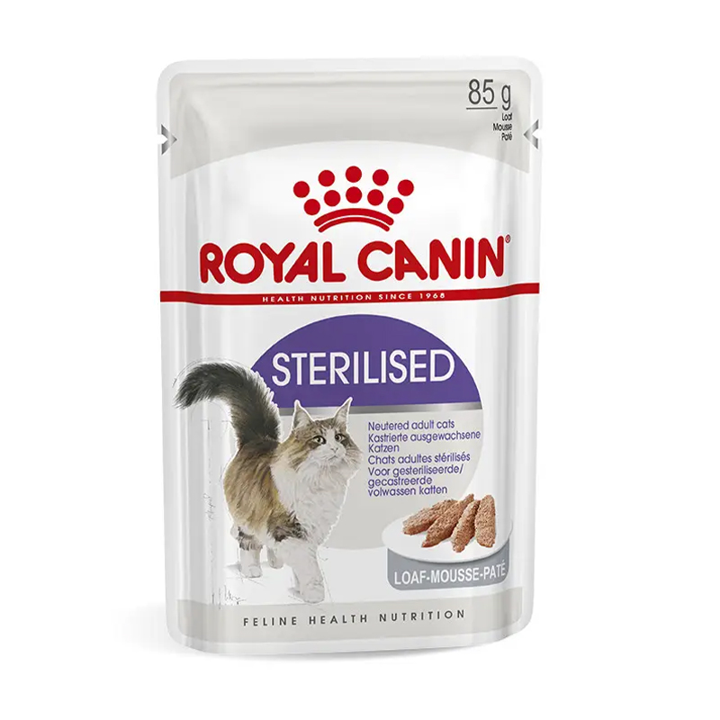 

Вологий корм для дорослих стерилізованих котів Royal Canin Sterilized паштет, 85 г