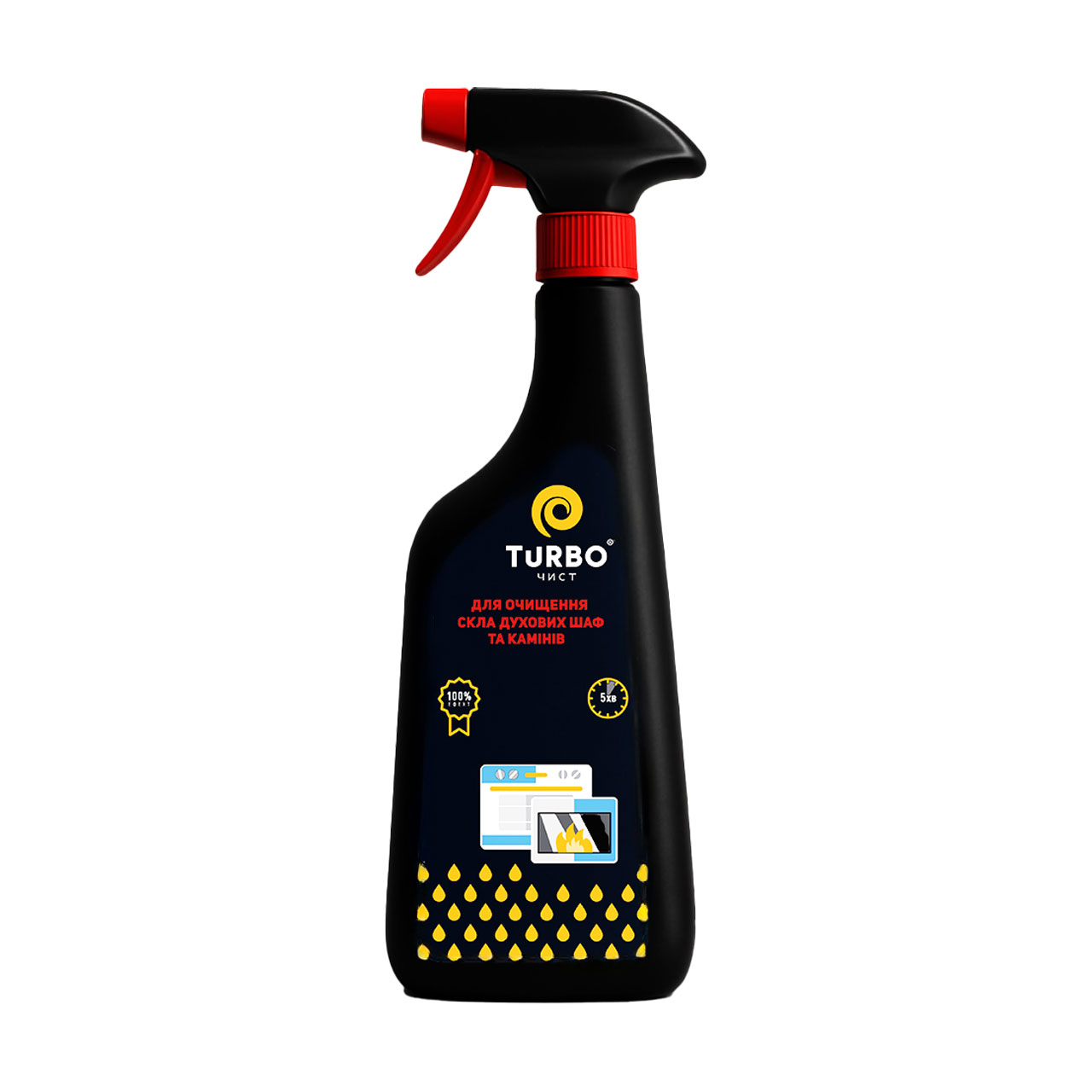 

Засіб TURBOчист для очищення скла духових шаф та камінів, 450 мл