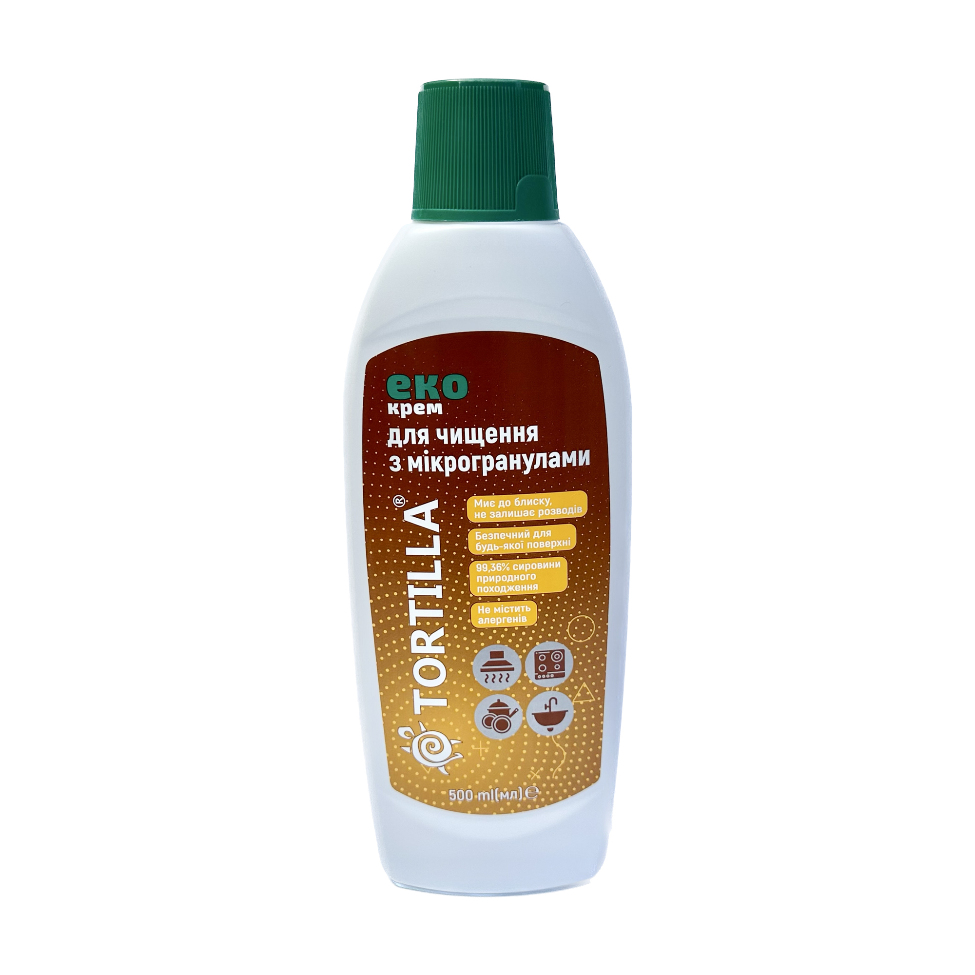 

Уцінка! Екокрем для чищення Tortilla універсальний, з мікрогранулами, 500 мл