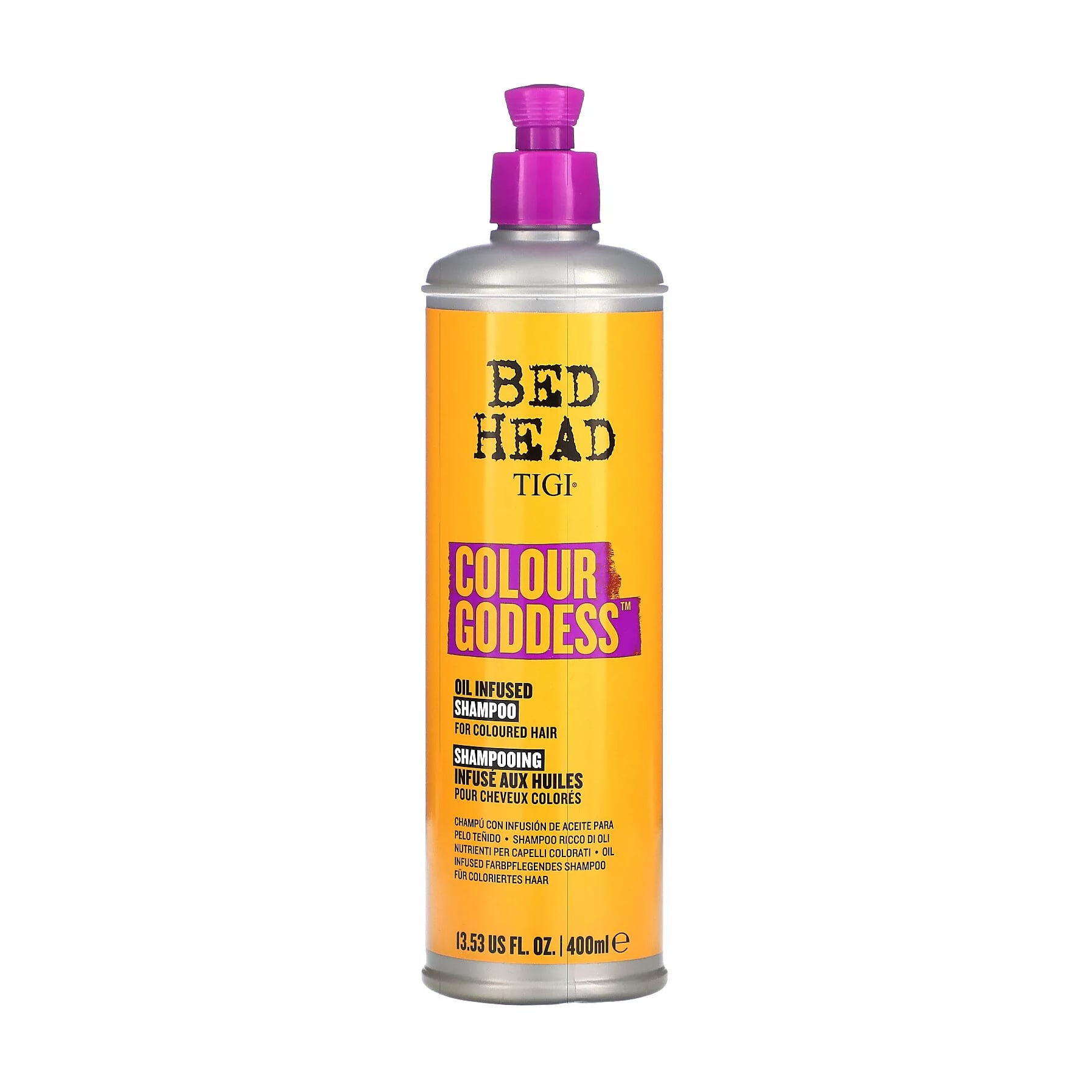 

Шампунь TIGI Bed Head Colour Goddess Oil Infused Shampoo для підсилення кольору фарбованого волосся, 400 мл