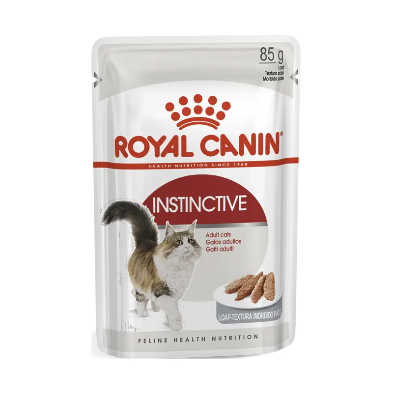 

Вологий корм для дорослих котів Royal Canin Instinctive паштет, 85 г