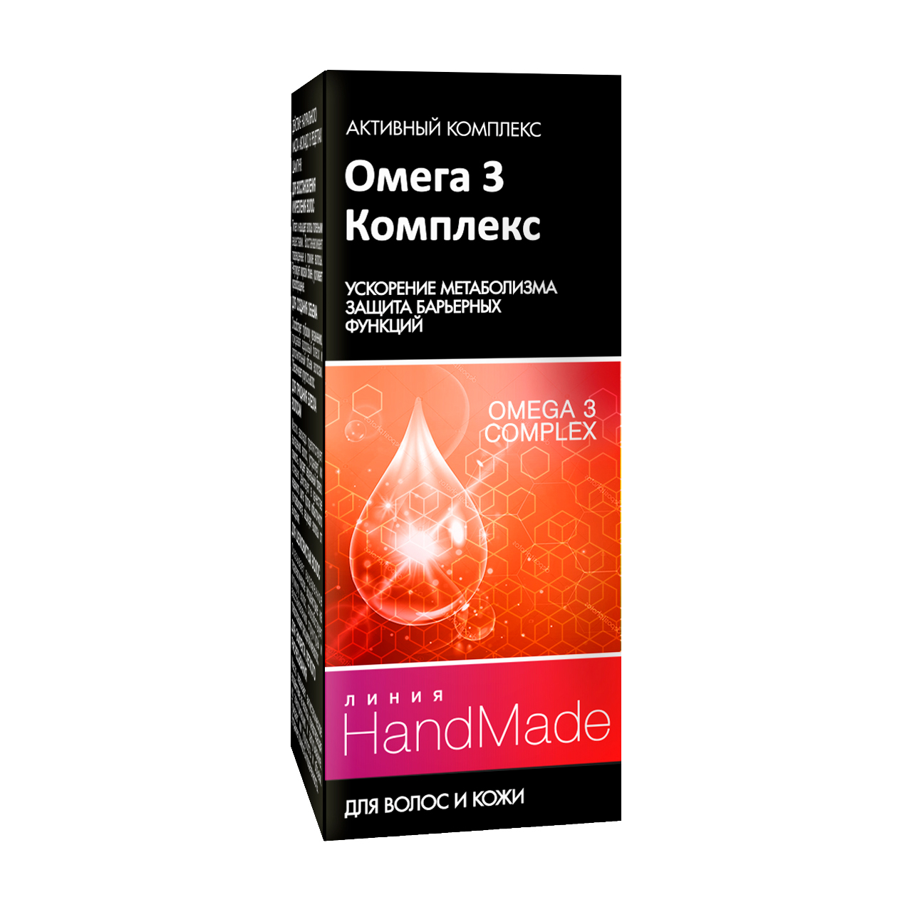 

Вітамінний комплекс Лінія HandMade Омега 3 комплекс для волосся і шкіри голови, 5 мл