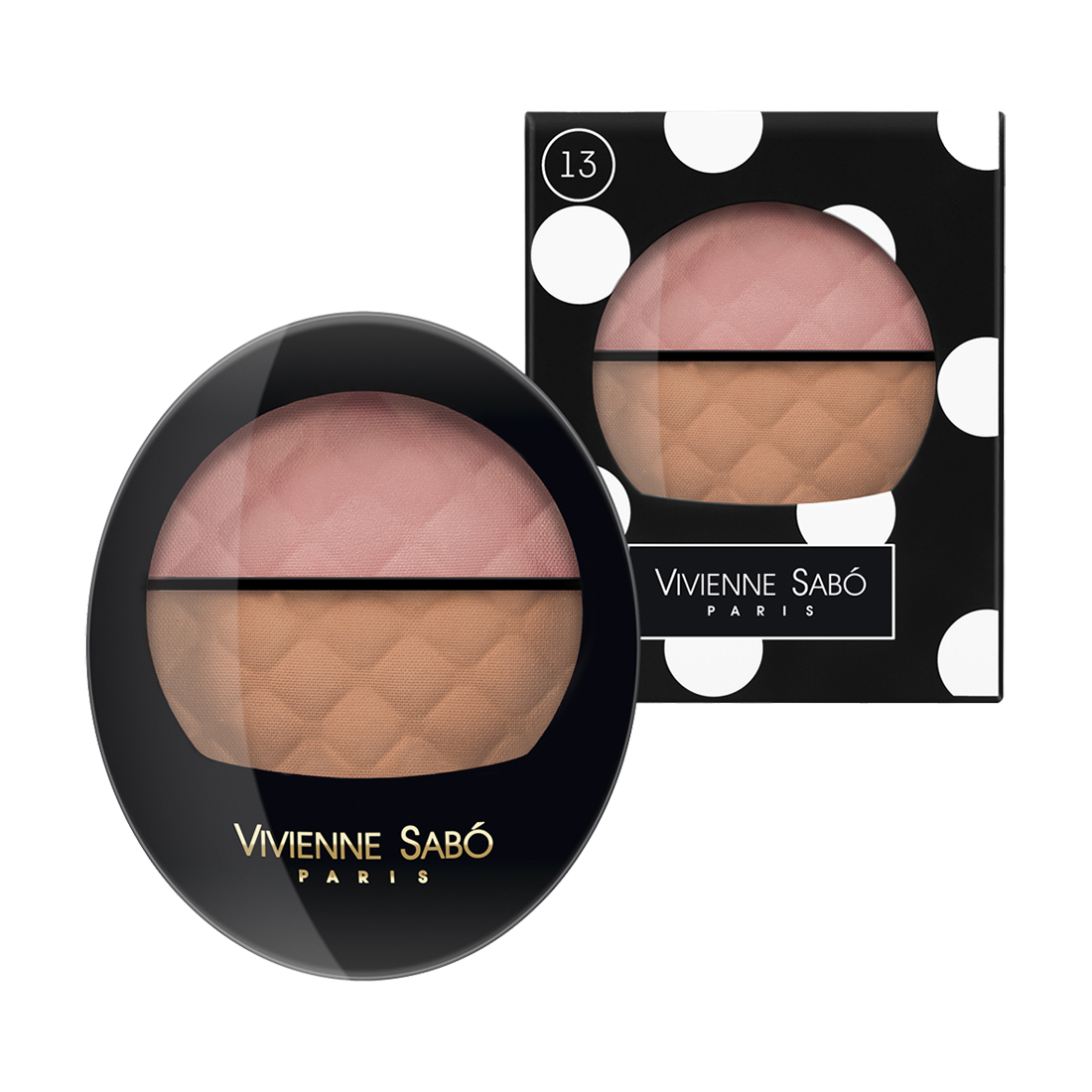 

Рум'яна подвійні для обличчя Vivienne Sabo Teinte Delicate 13, 2*3.5 г