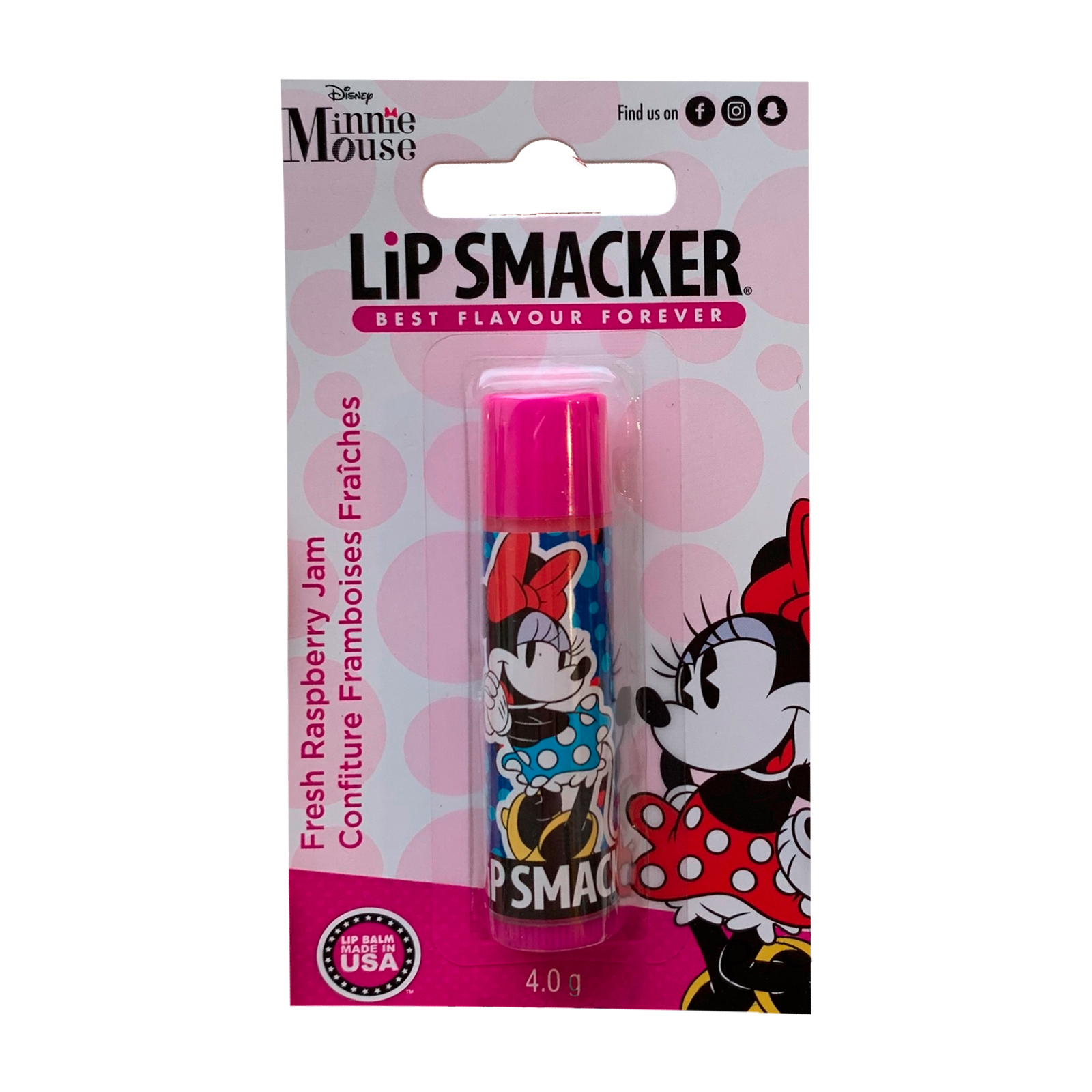 

Бальзам для губ Lip Smacker Minnie малиновий джем, 4 г