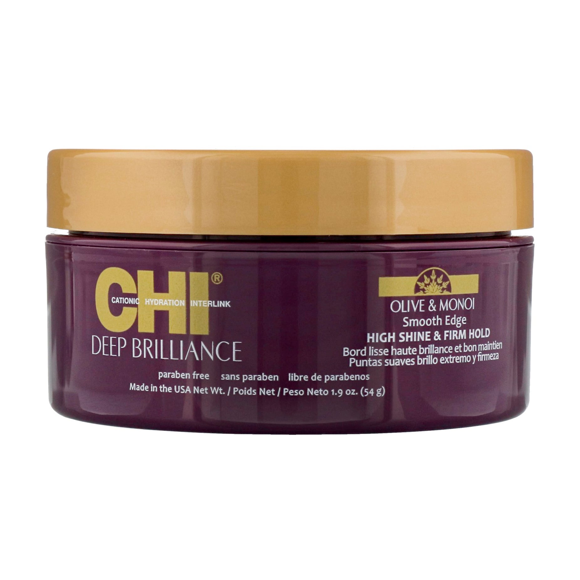 

Розгладжувальний крем-блиск для укладання волосся CHI Deep Brilliance Smooth Edge High Shine & Firm, 54 г