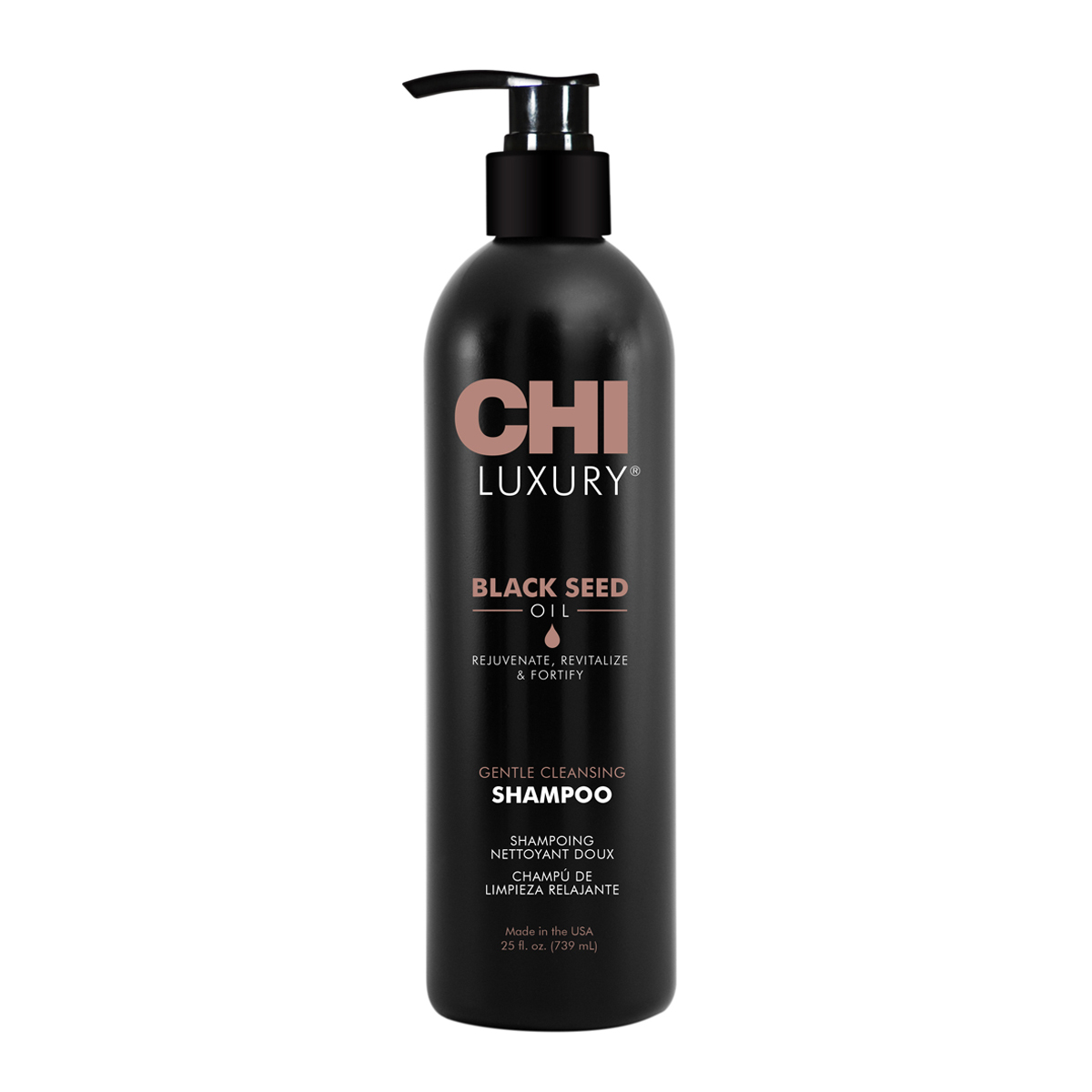 

Ніжний очищувальний шампунь для волосся CHI Luxury Black Seed Oil Gentle Cleansing Shampoo з олією чорного кмину, 739 мл