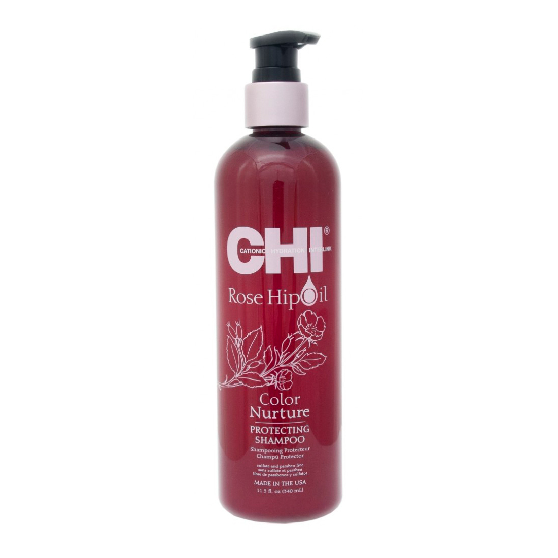 

Захисний шампунь для фарбованого волосся Chi Rose Hip Oil Color Nurture Protecting