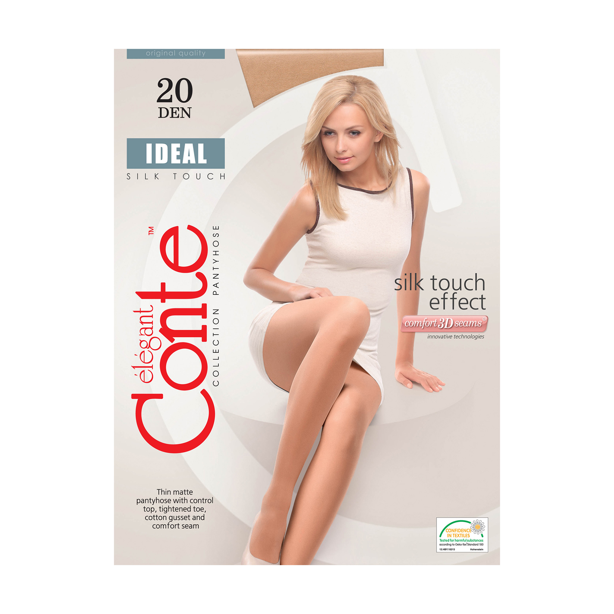 

Колготки жіночі матові Conte elegant Ideal 20 DEN, Mocca, розмір 4