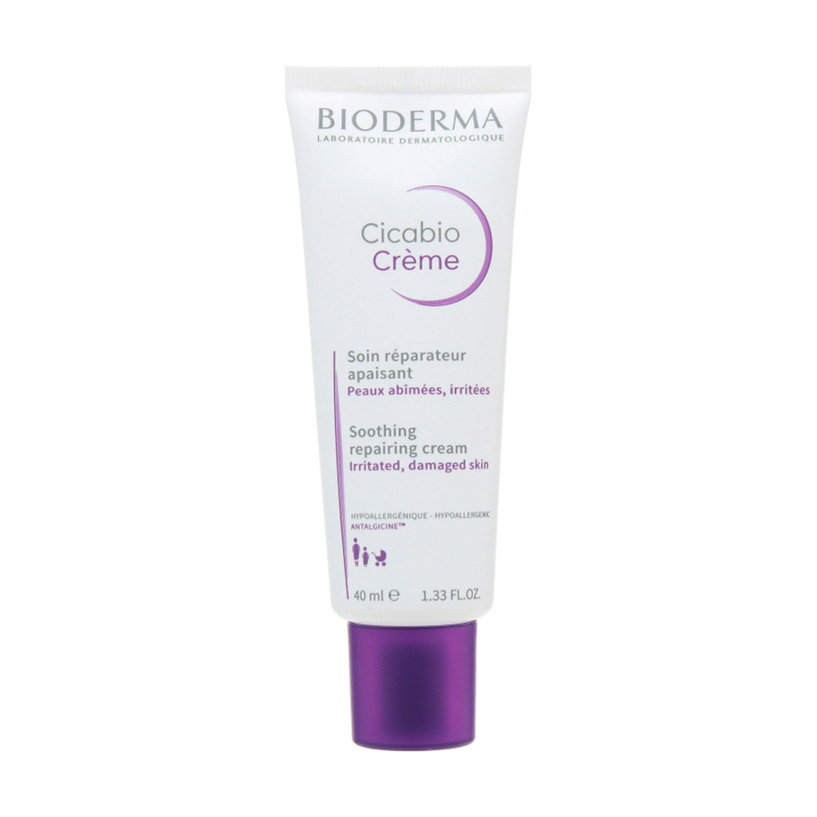 Акція на Відновлювальний крем для обличчя та тіла Bioderma Cicabio Soothing Repairing Cream, 40 мл від Eva