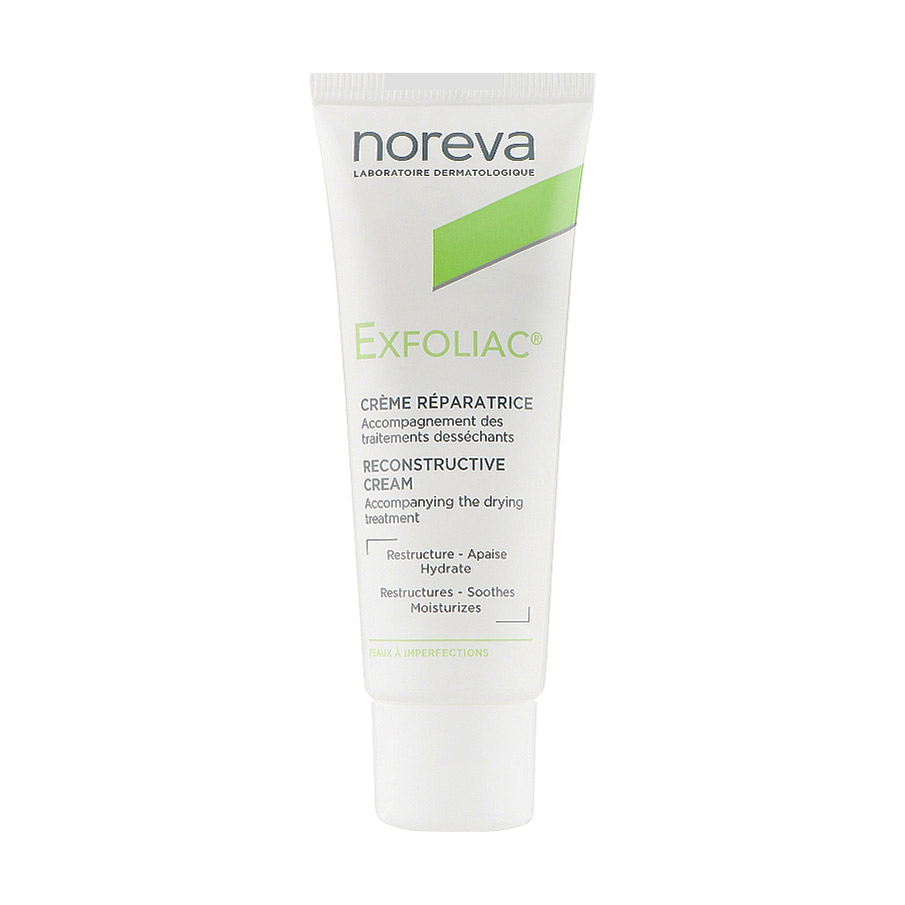 

Уцінка! Зволожувальний крем для обличчя Noreva Laboratoires Exfoliac Cream Reparatrice, 40 мл